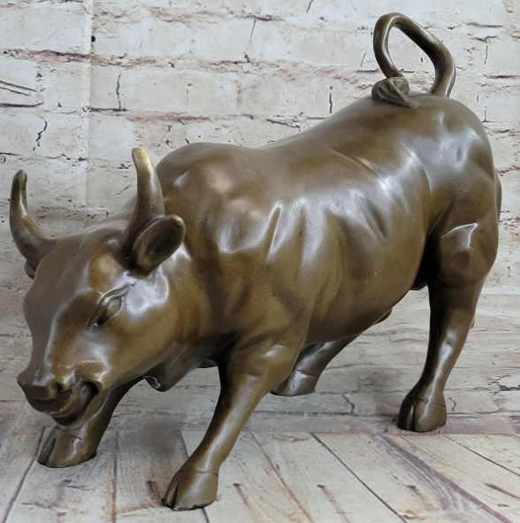 bull bronze statue