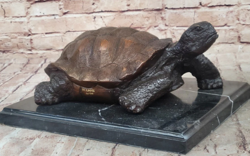 turtle bronze sculpture