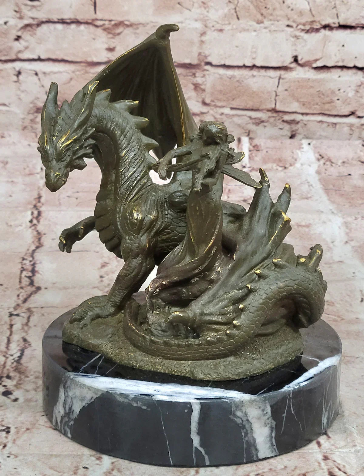 bronze dragon statue