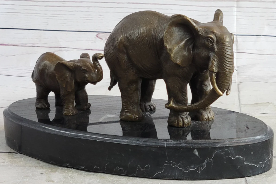 elephant bronze sculpture