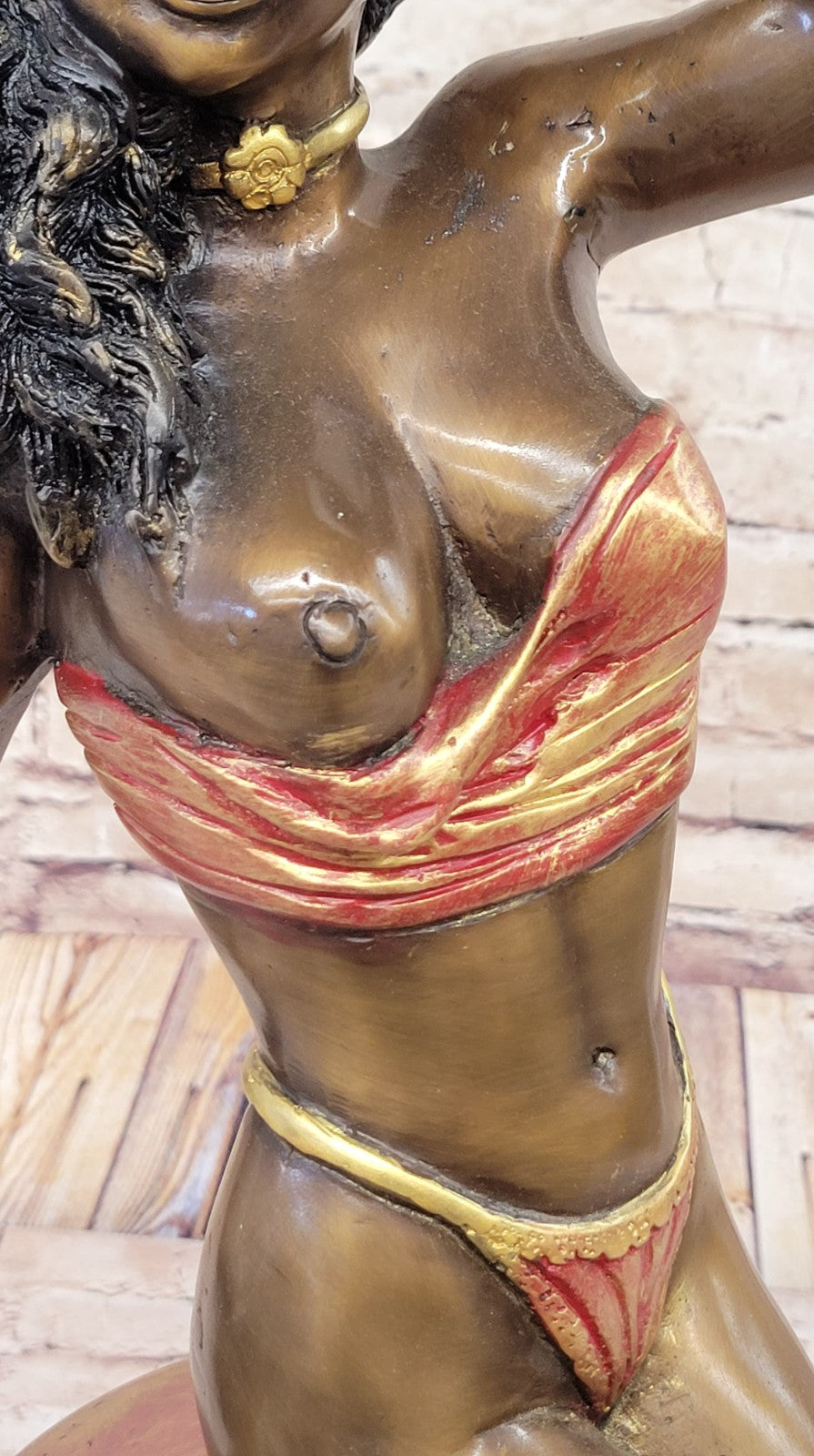 Artistic Naked Lady Seated Limited Edition Bronze Figurine Hot Cast Sculpture