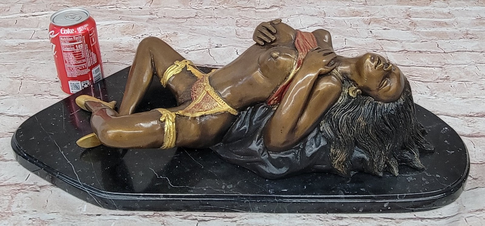 Collett Erotic Art Bronze Sculpture – Handmade Numbered Nude Female Figurine Sale