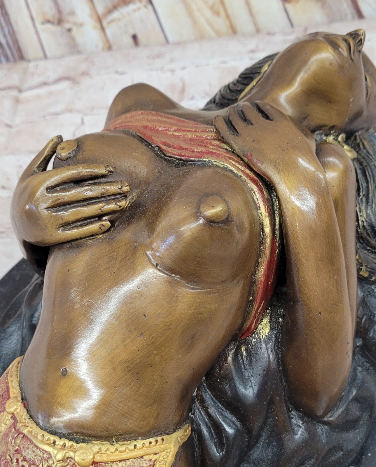 Collett Erotic Art Bronze Sculpture – Handmade Numbered Nude Female Figurine Sale