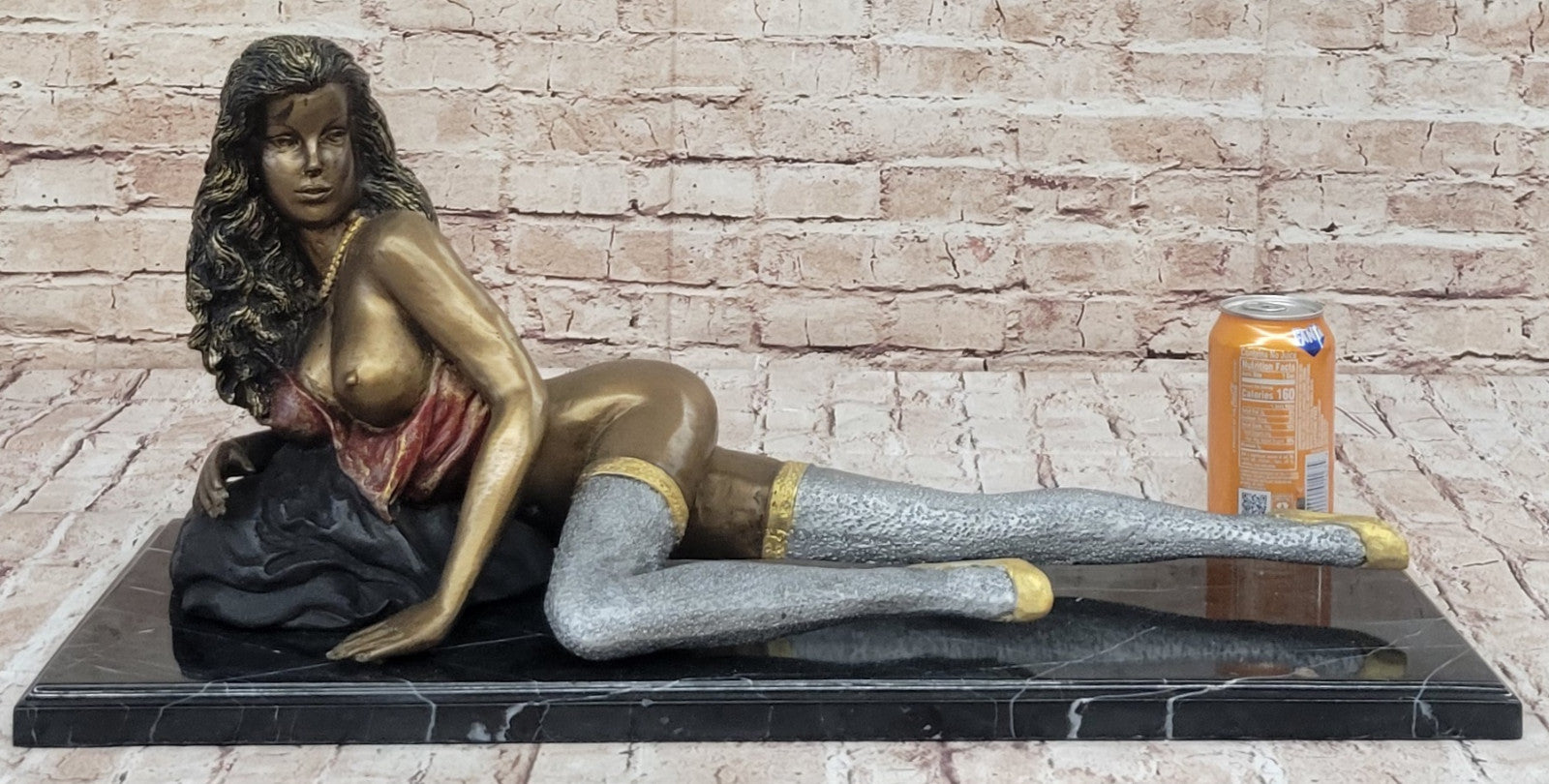 Signed and Numbered Bronze Nude Woman Figurine: Limited Edition Figurine