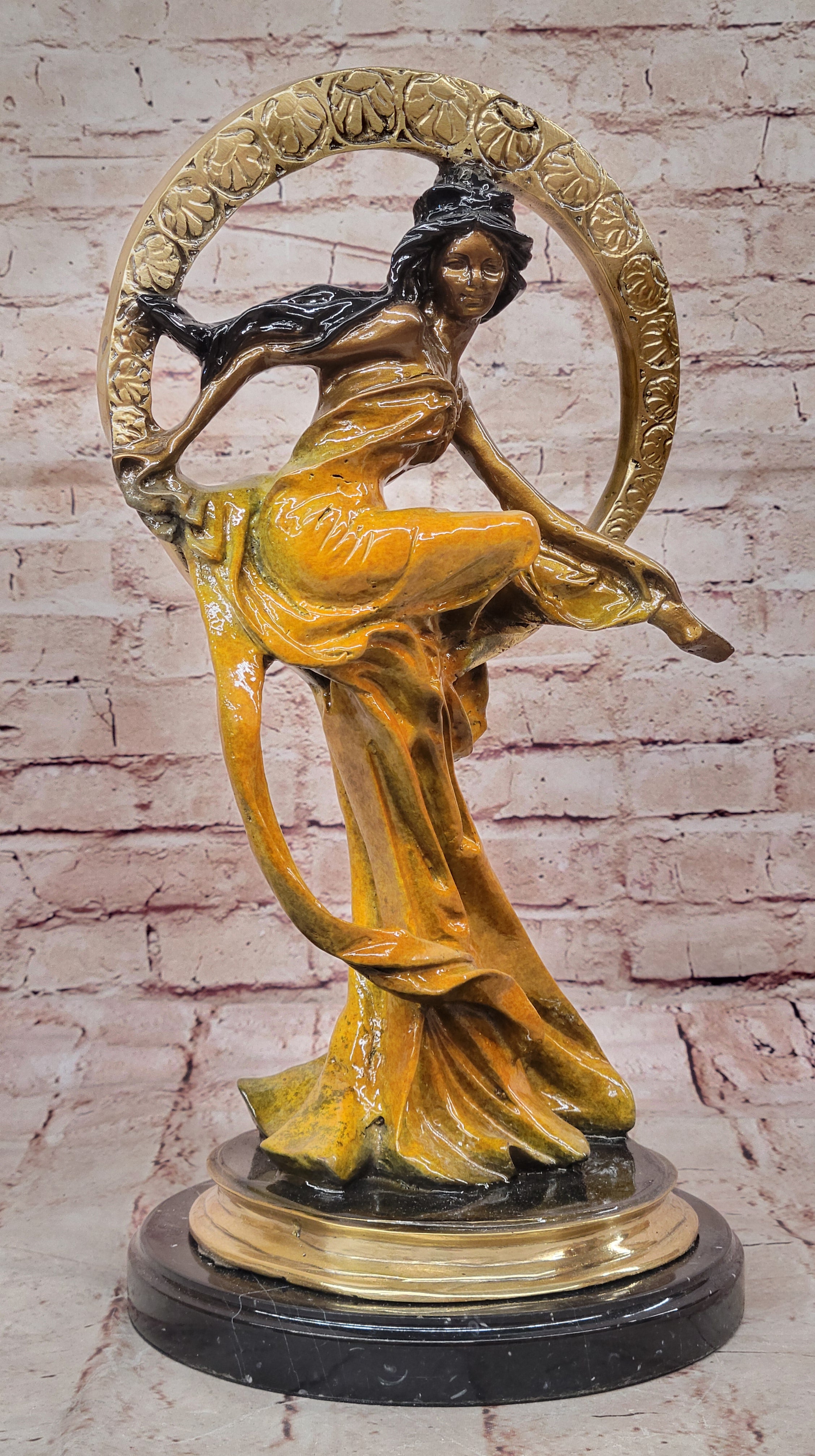 Bronze Venus Goddess of Love Sculpture Signed Collett Museum Quality Fine Art