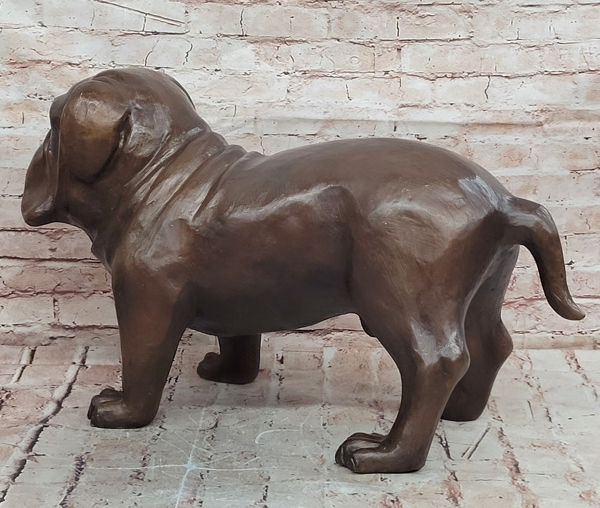 Art Deco Large Indoor/outdoor Bulldog Classic Dog Bronze Sculpture Figurine Sale