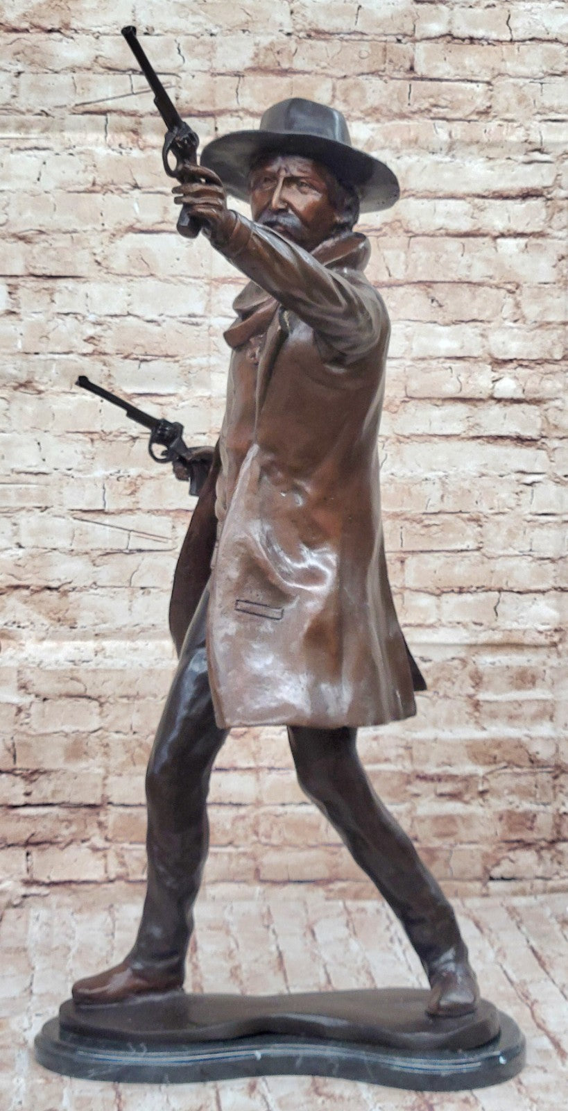 Russell`s Wyatt Earp Bronze Sculpture: Two Gun Shooter Collector Edition