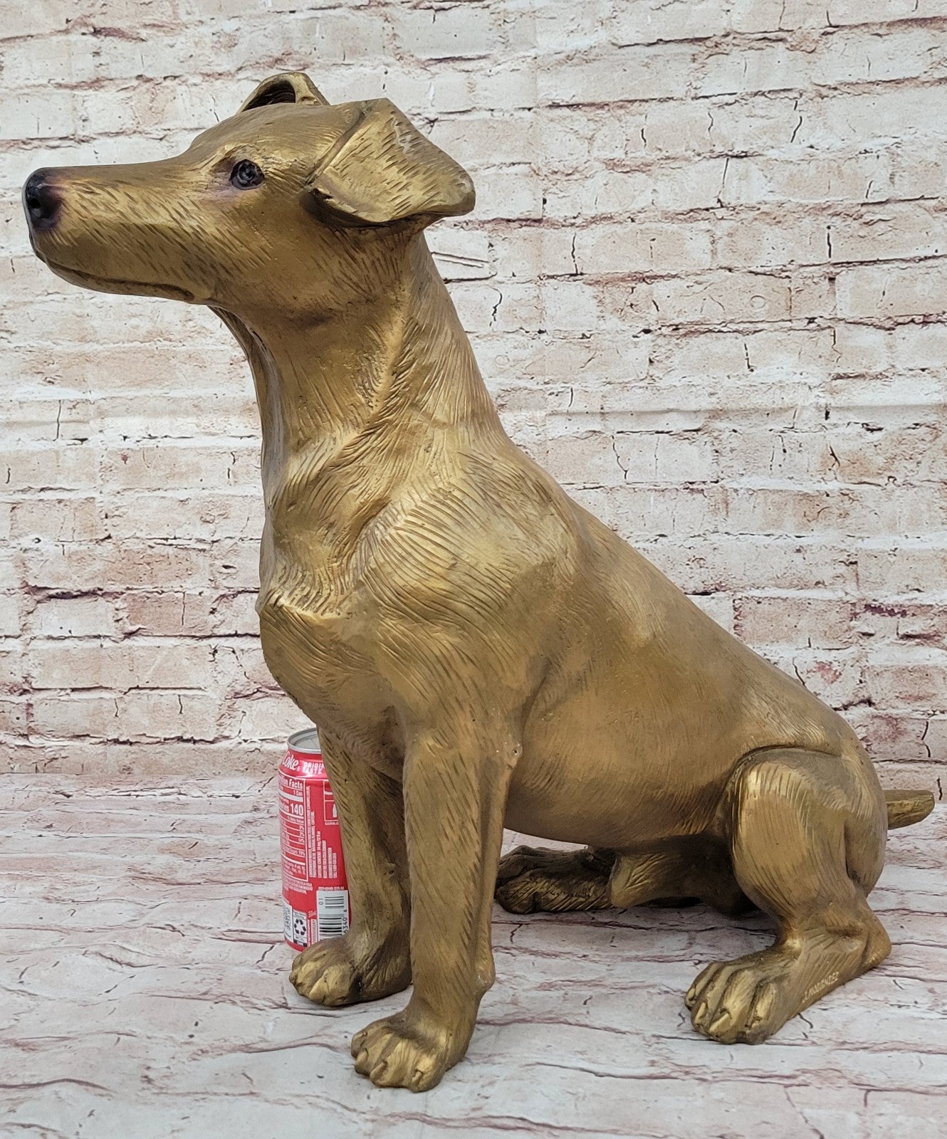 Buy Life-Size Jack Russell Terrier Bronze Sculpture – Handcrafted Dog Statue Decor