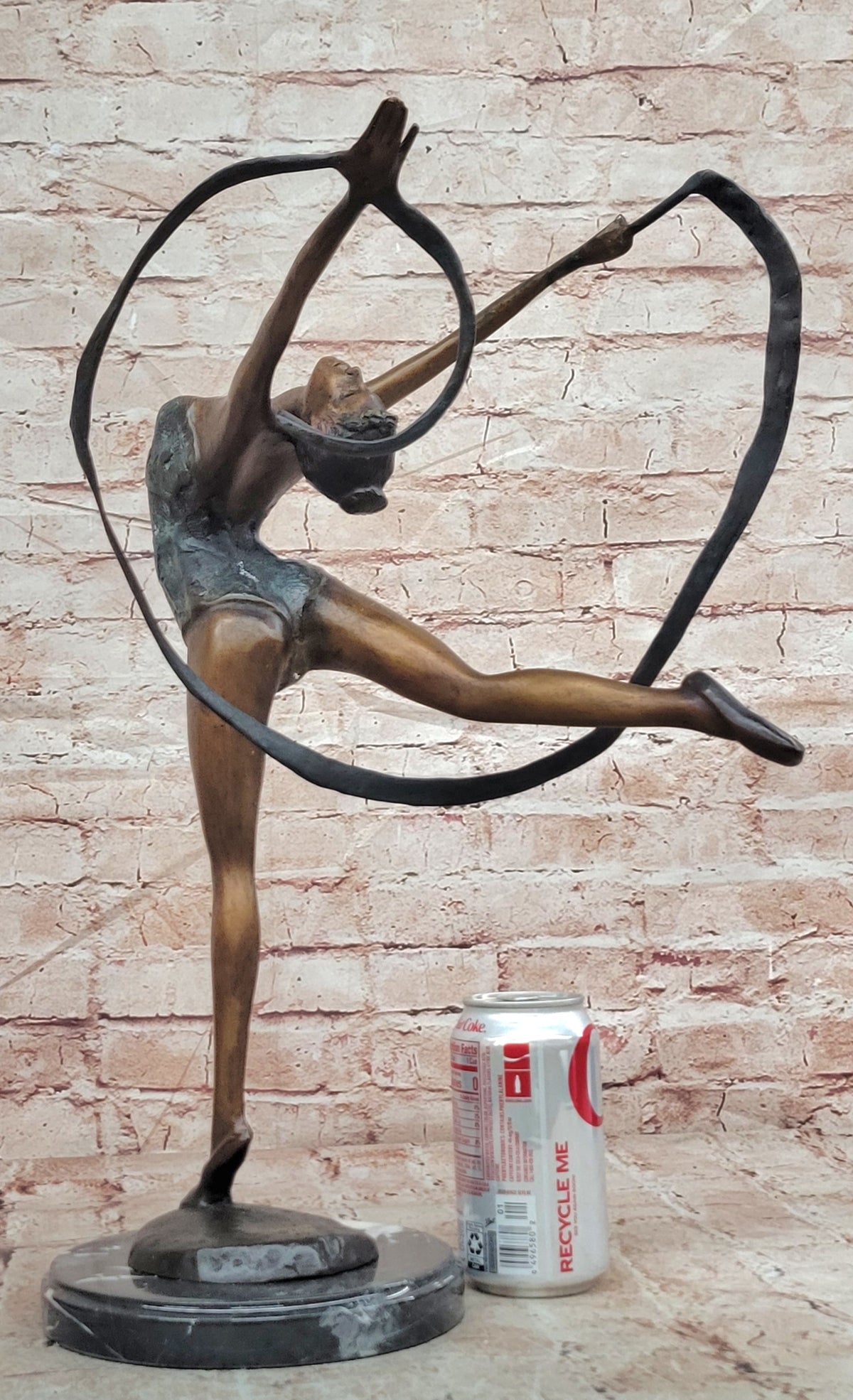 Statue gymnaste danseur de bronze sculpture figurine 55 cm Home Decoration Decor