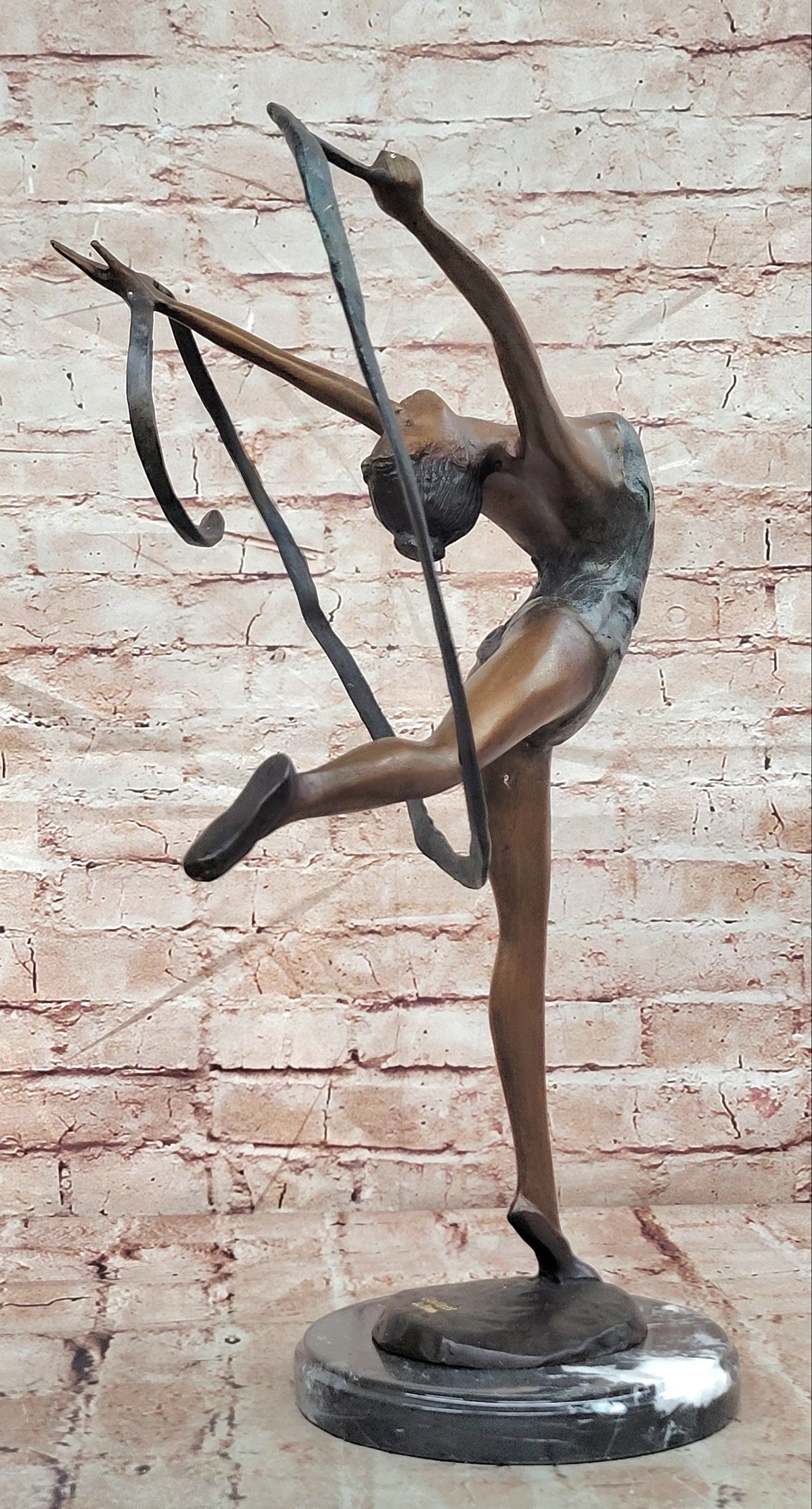 Statue gymnaste danseur de bronze sculpture figurine 55 cm Home Decoration Decor