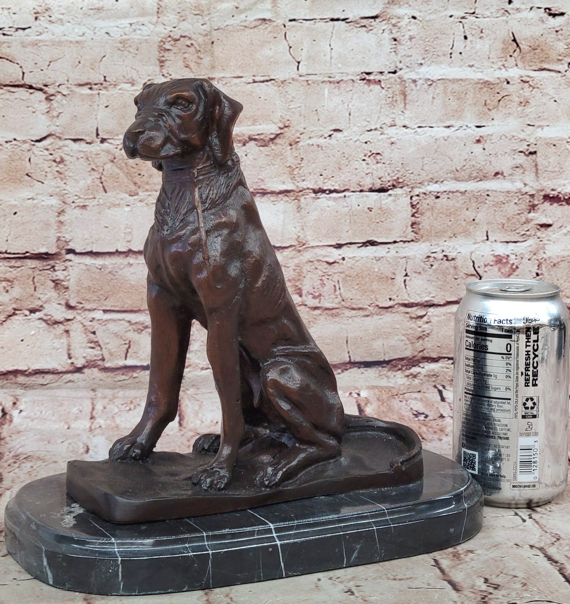 Hunting Dog Bronze Sculpture – Moigniez Labrador Collectible Figure Home Decor