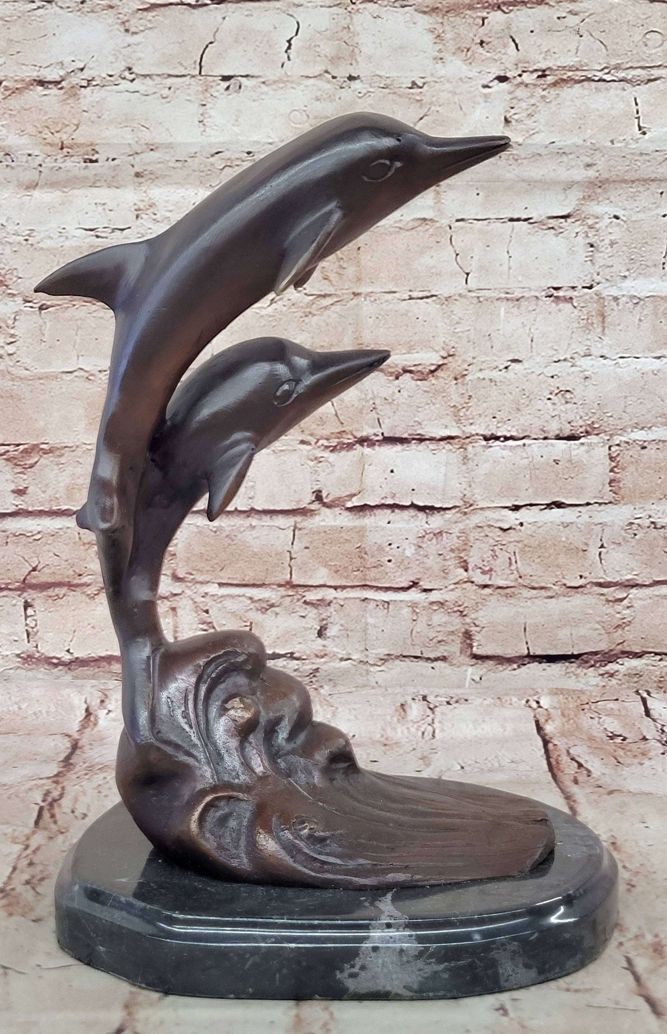 Hand Made Milo Dolphins Sculpture – Bronze Limited Edition Ocean Artwork