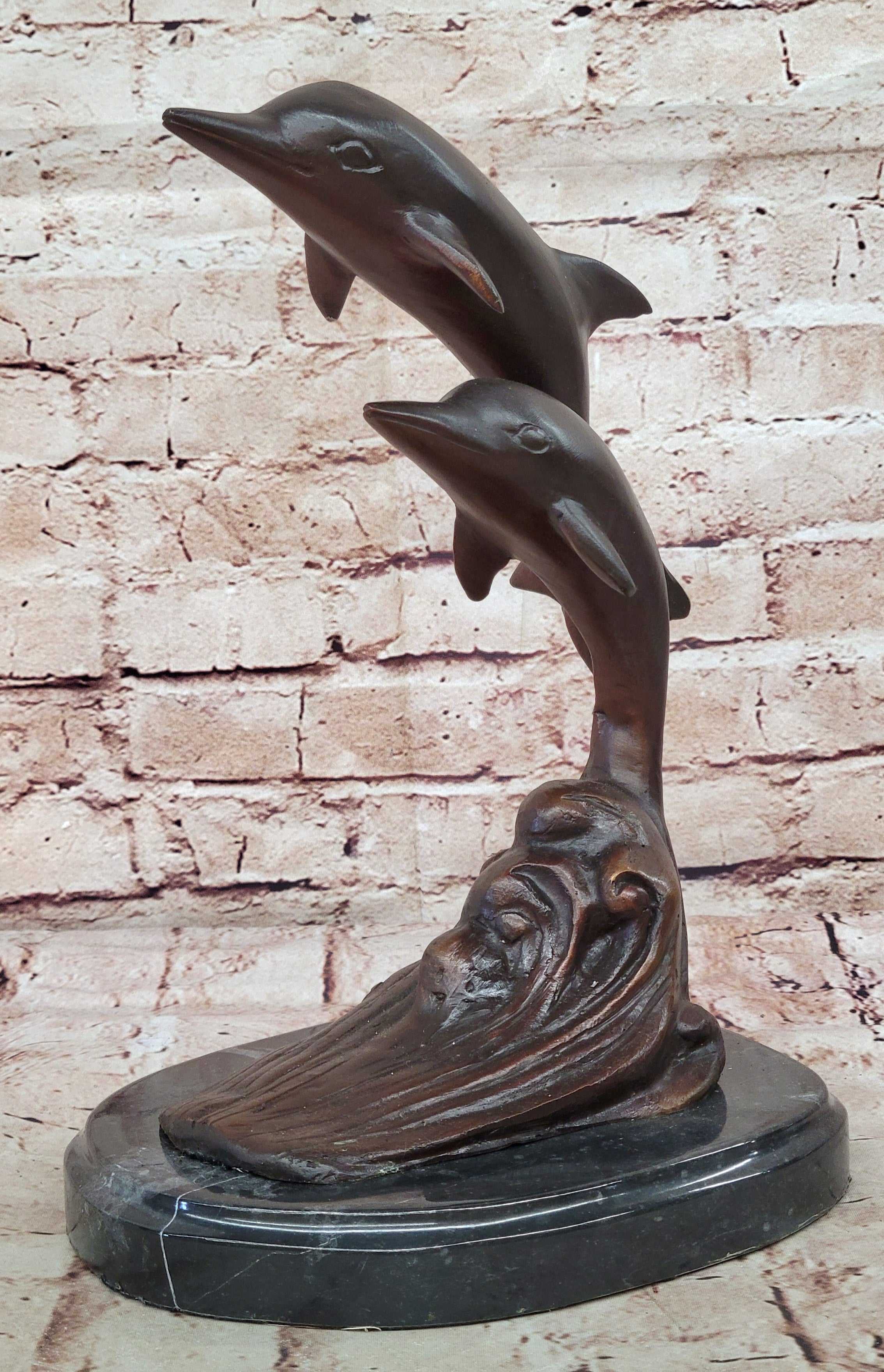 Hand Made Milo Dolphins Sculpture – Bronze Limited Edition Ocean Artwork