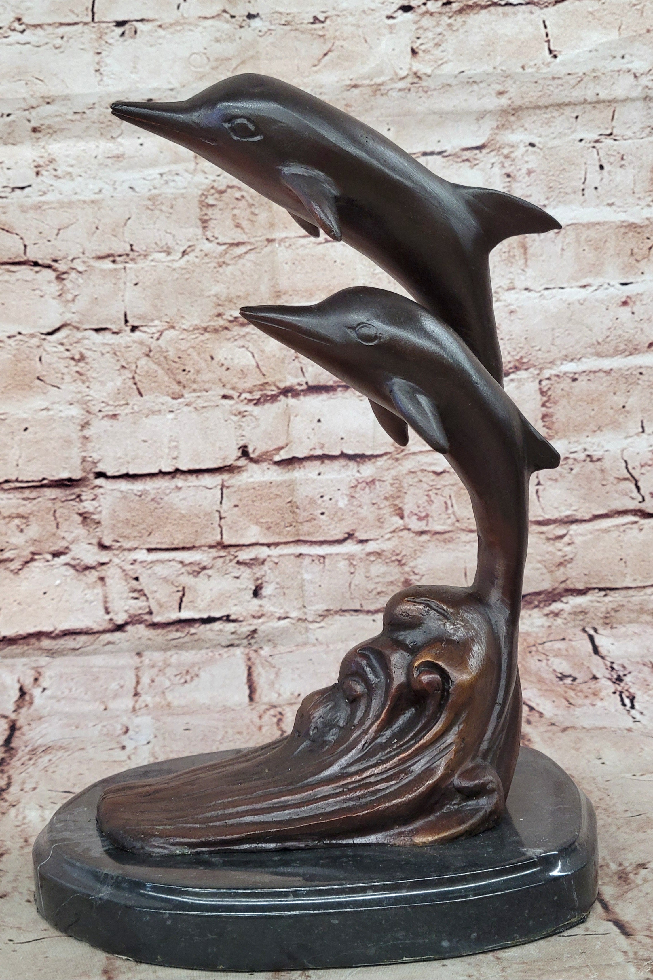 Hand Made Milo Dolphins Sculpture – Bronze Limited Edition Ocean Artwork