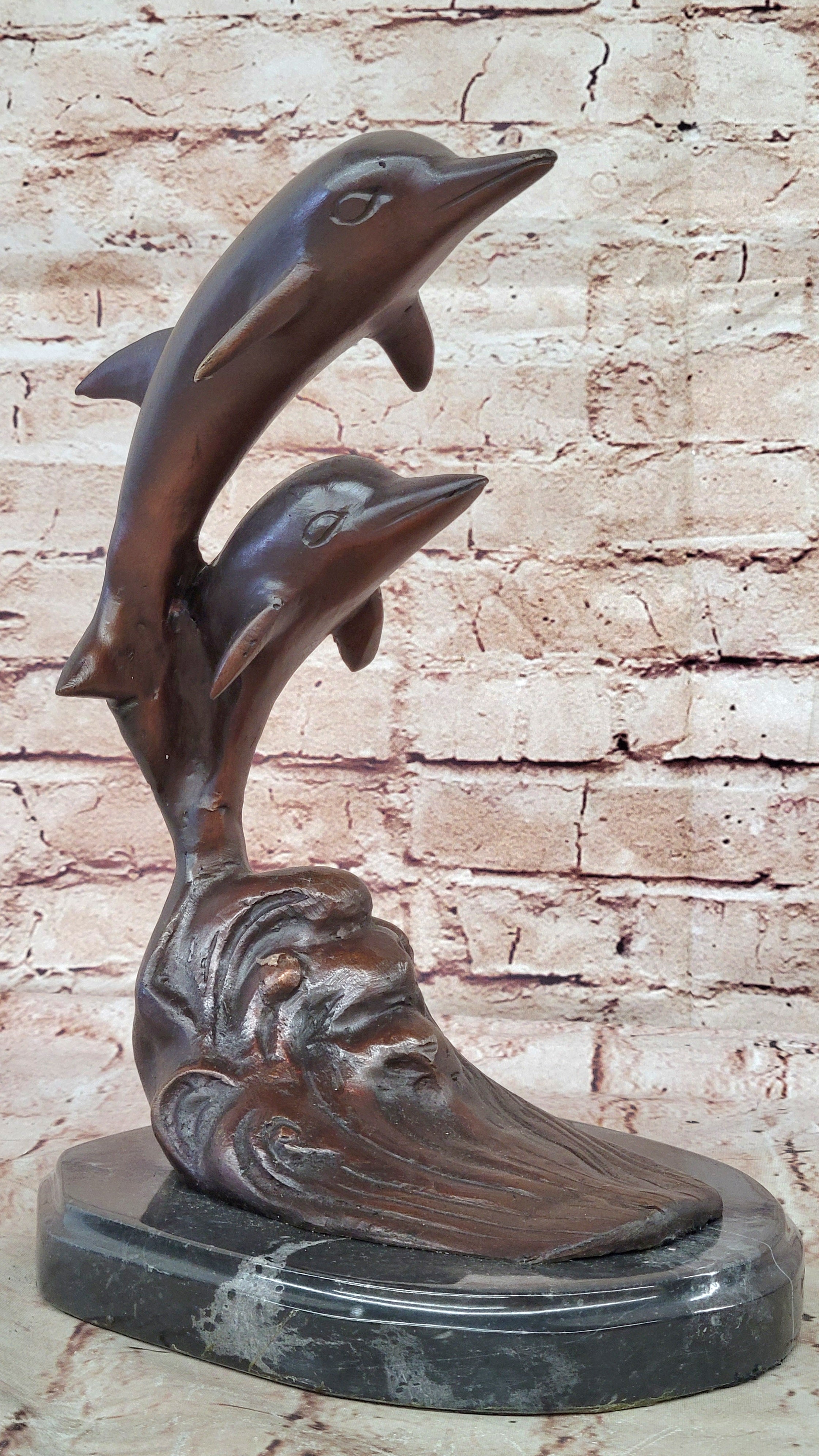 Hand Made Milo Dolphins Sculpture – Bronze Limited Edition Ocean Artwork