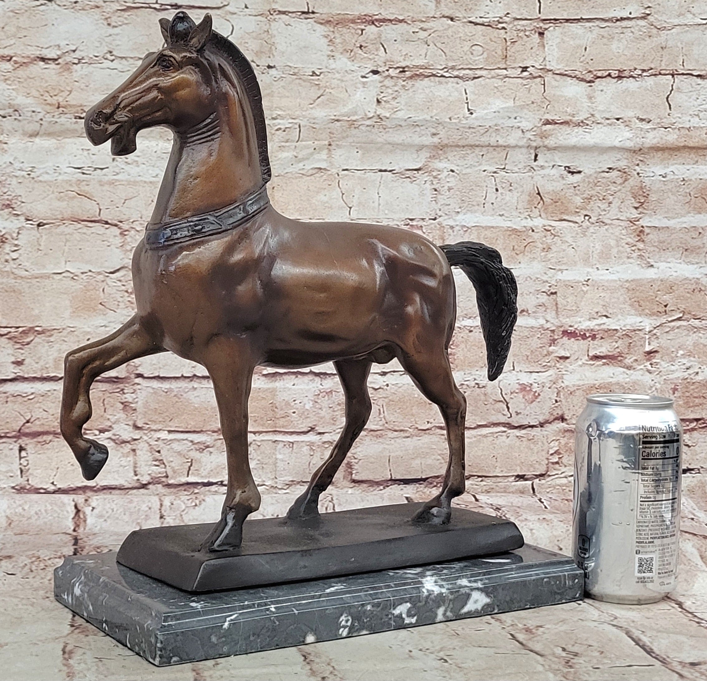 Large Bronze Stallion Sculpture Statue Horse by Moigniez Hot Cast Artwork Decor