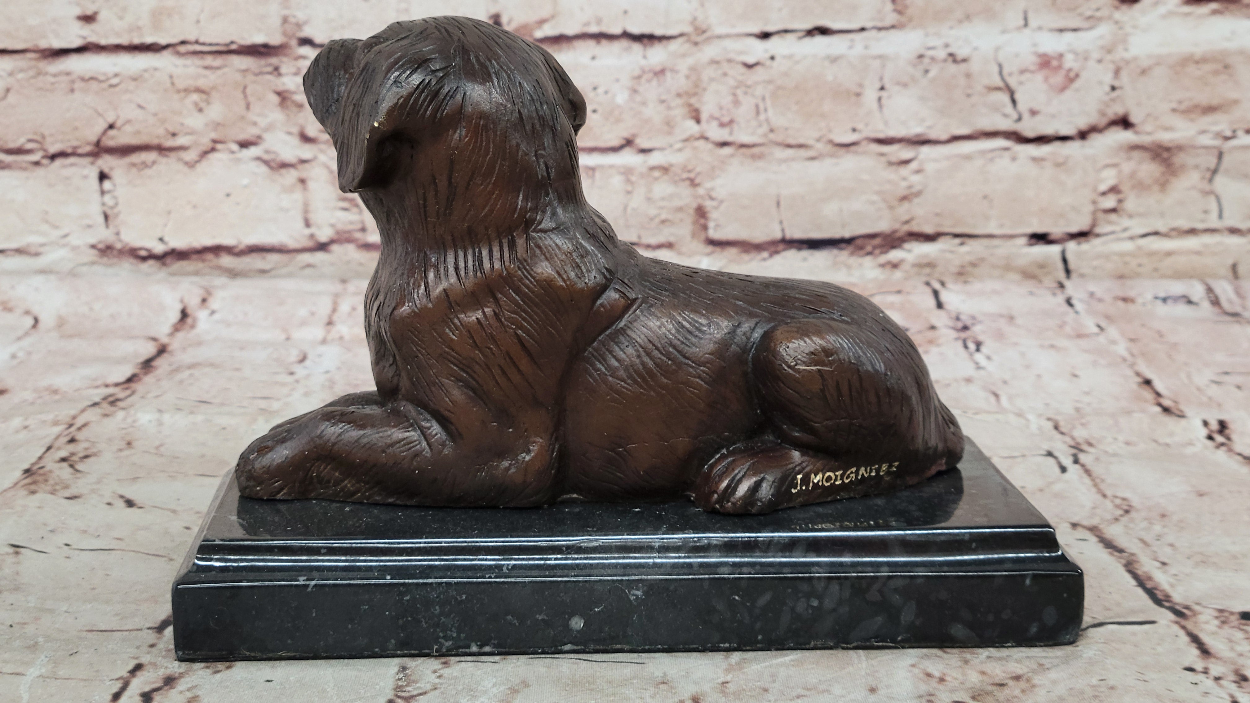 Moigniez Labrador Bronze Statue – Pet Lover Gift Hand Made Dog Sculpture