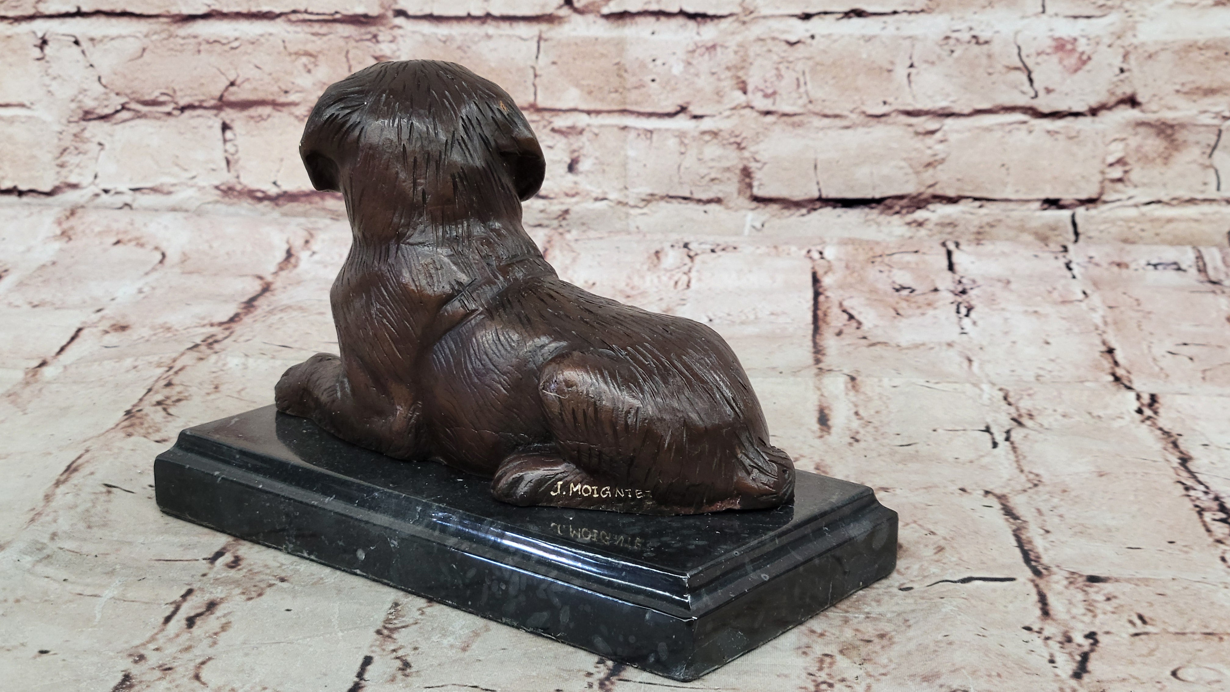 Moigniez Labrador Bronze Statue – Pet Lover Gift Hand Made Dog Sculpture