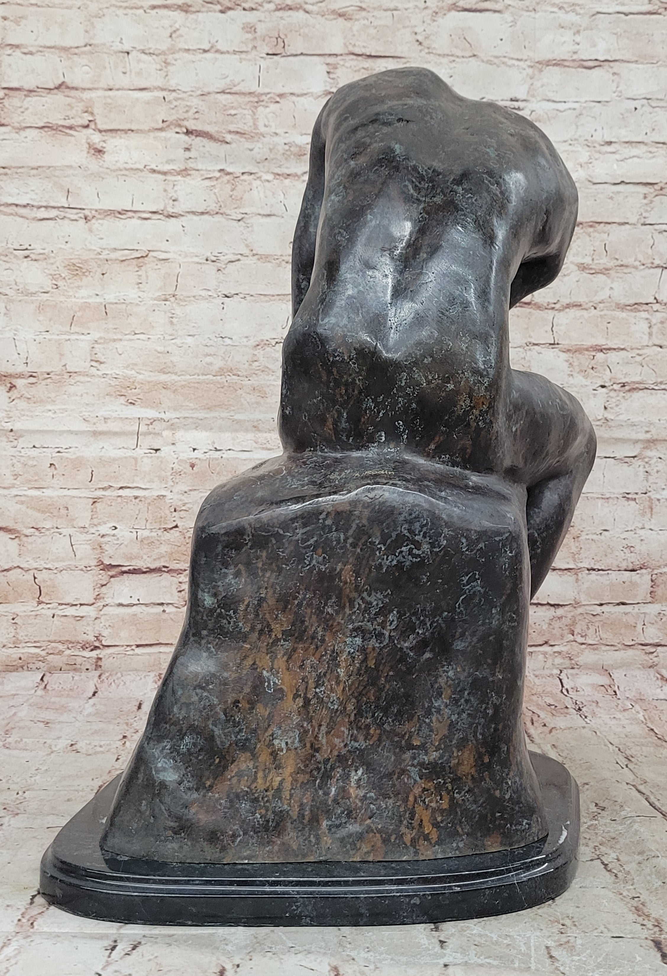 Bronze Sculpture Extra Large Classic Rodin Thinker HotCast Museum Quality Figure