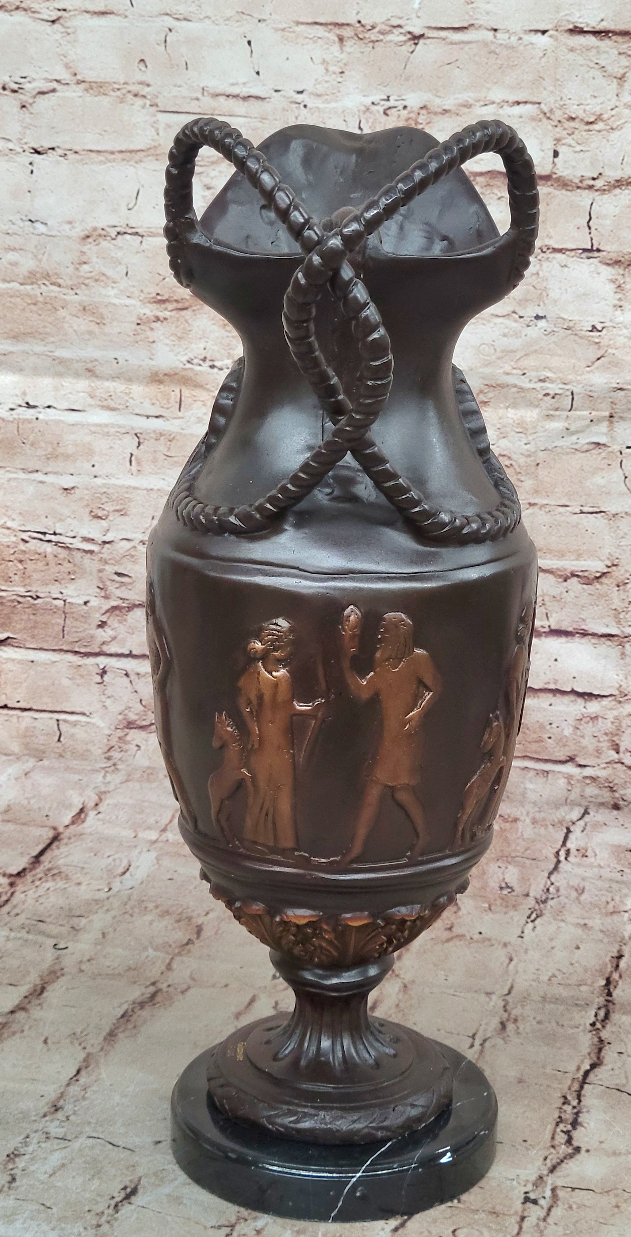 Hand Made Roman Empire Vase by Falconet: Limited Edition Bronze Sculpture