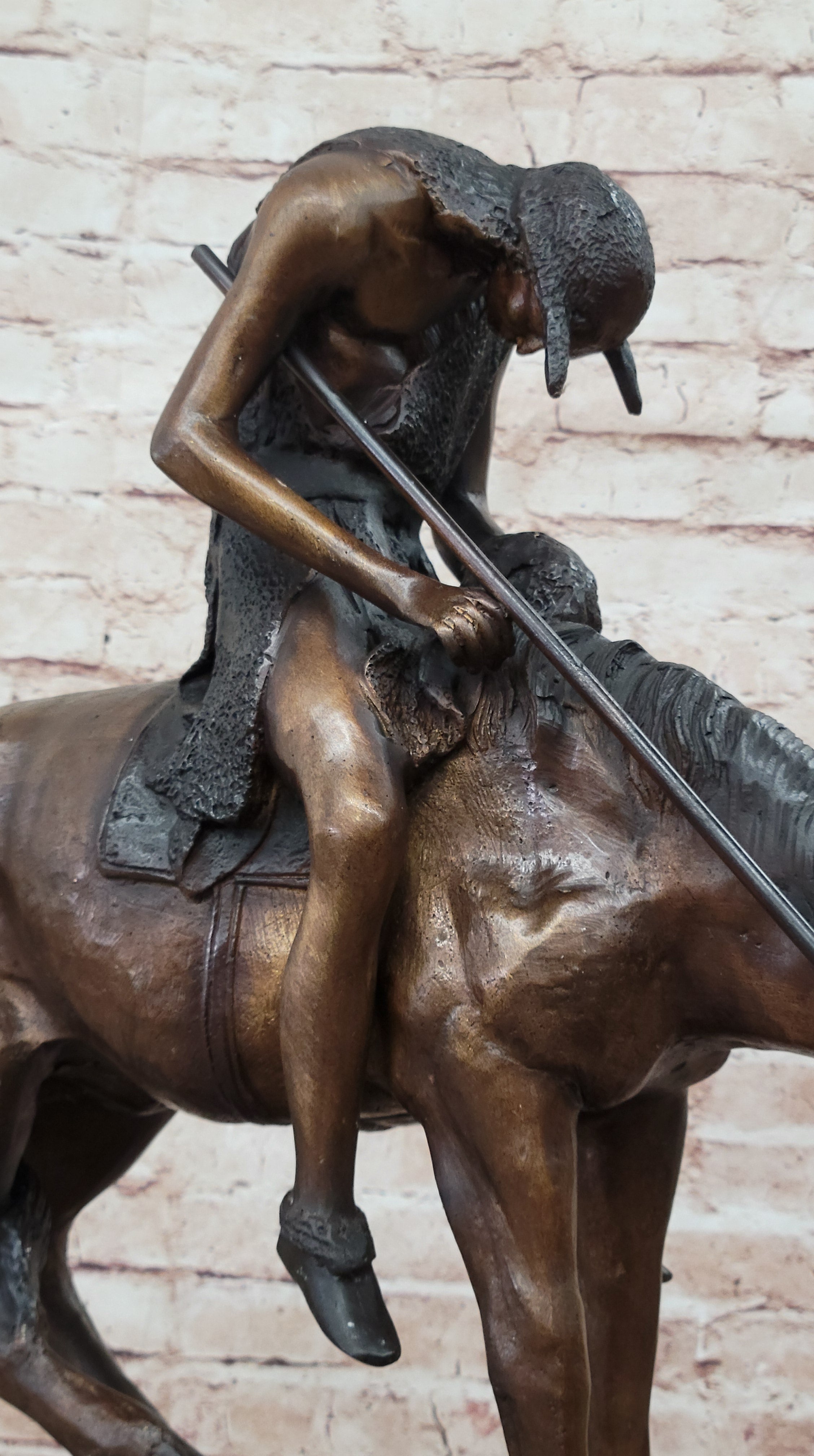 End of the Trail Pure Bronze Sculpture Statue by James E. Fraser Large