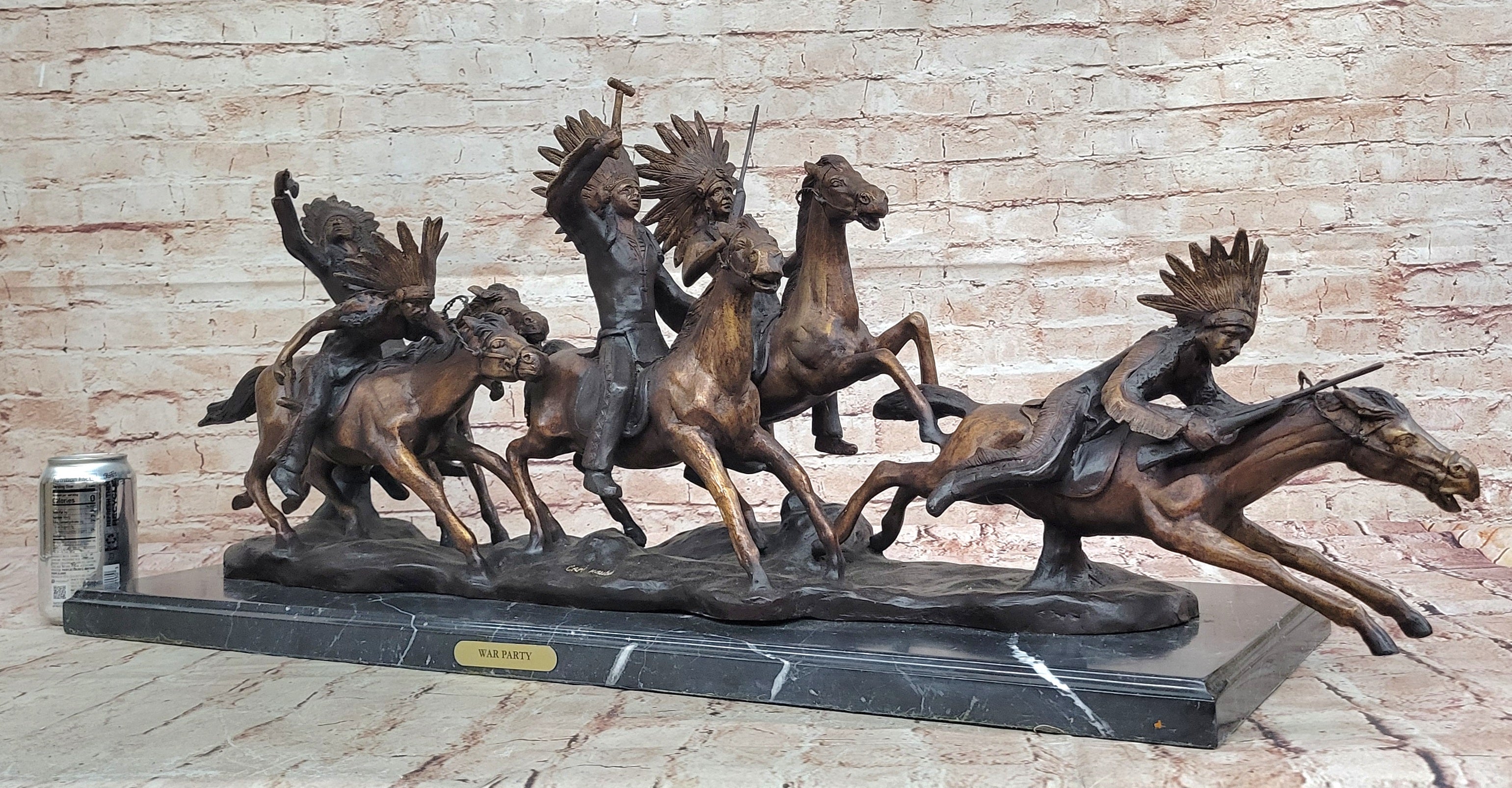 War Party A tribute to Carl Kauba Bronze Sculpture Massive Hot Cast Masterpiece