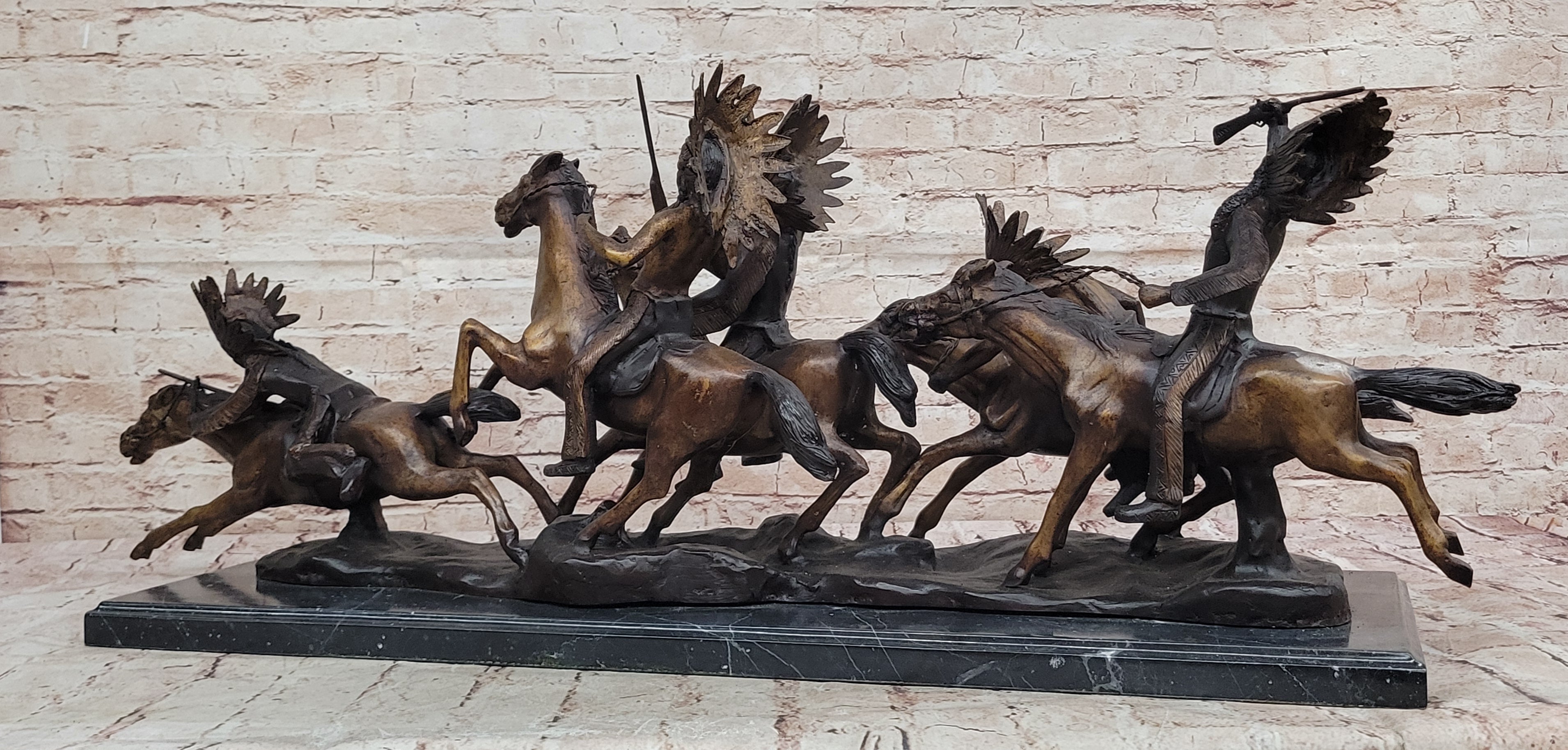 War Party A tribute to Carl Kauba Bronze Sculpture Massive Hot Cast Masterpiece