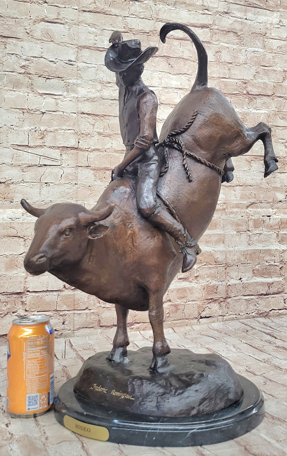 Handcrafted bronze sculpture SALE Art Cowboy West Signed Rodeo Lost wax