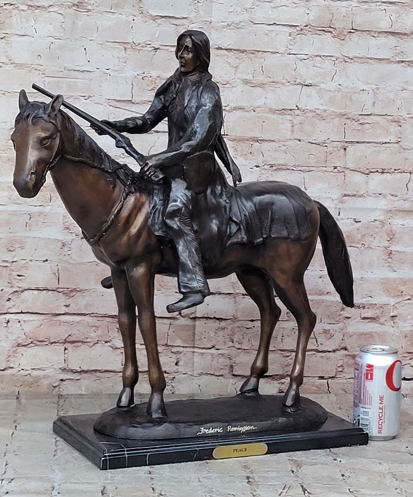 Bronze Casting Using The Lost Wax Process, "THE PEACE" by Remington Sculpture
