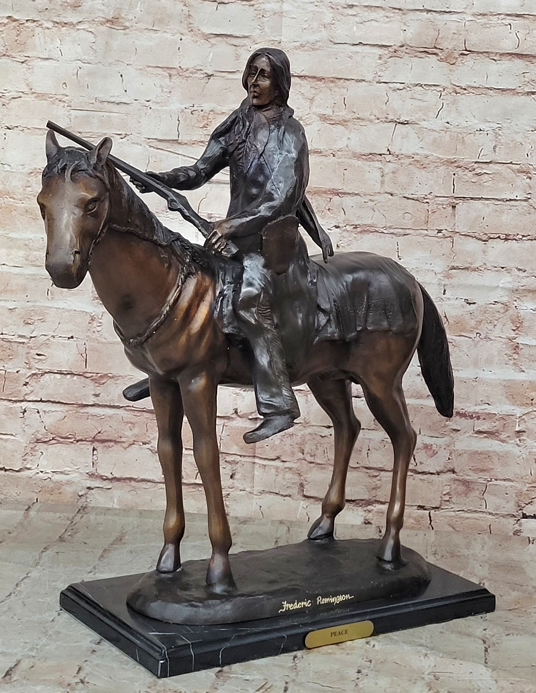 Bronze Casting Using The Lost Wax Process, "THE PEACE" by Remington Sculpture