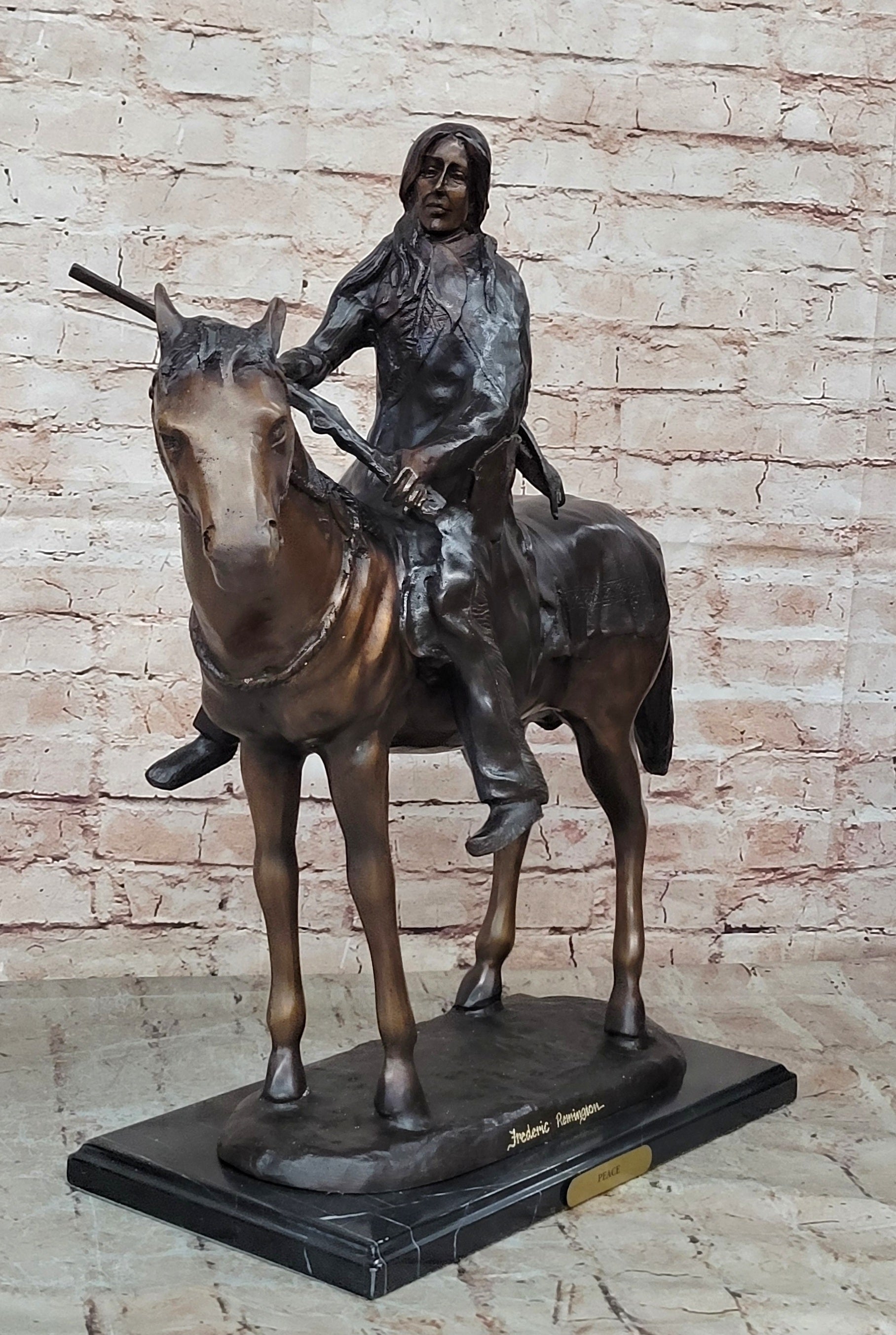 Bronze Casting Using The Lost Wax Process, "THE PEACE" by Remington Sculpture