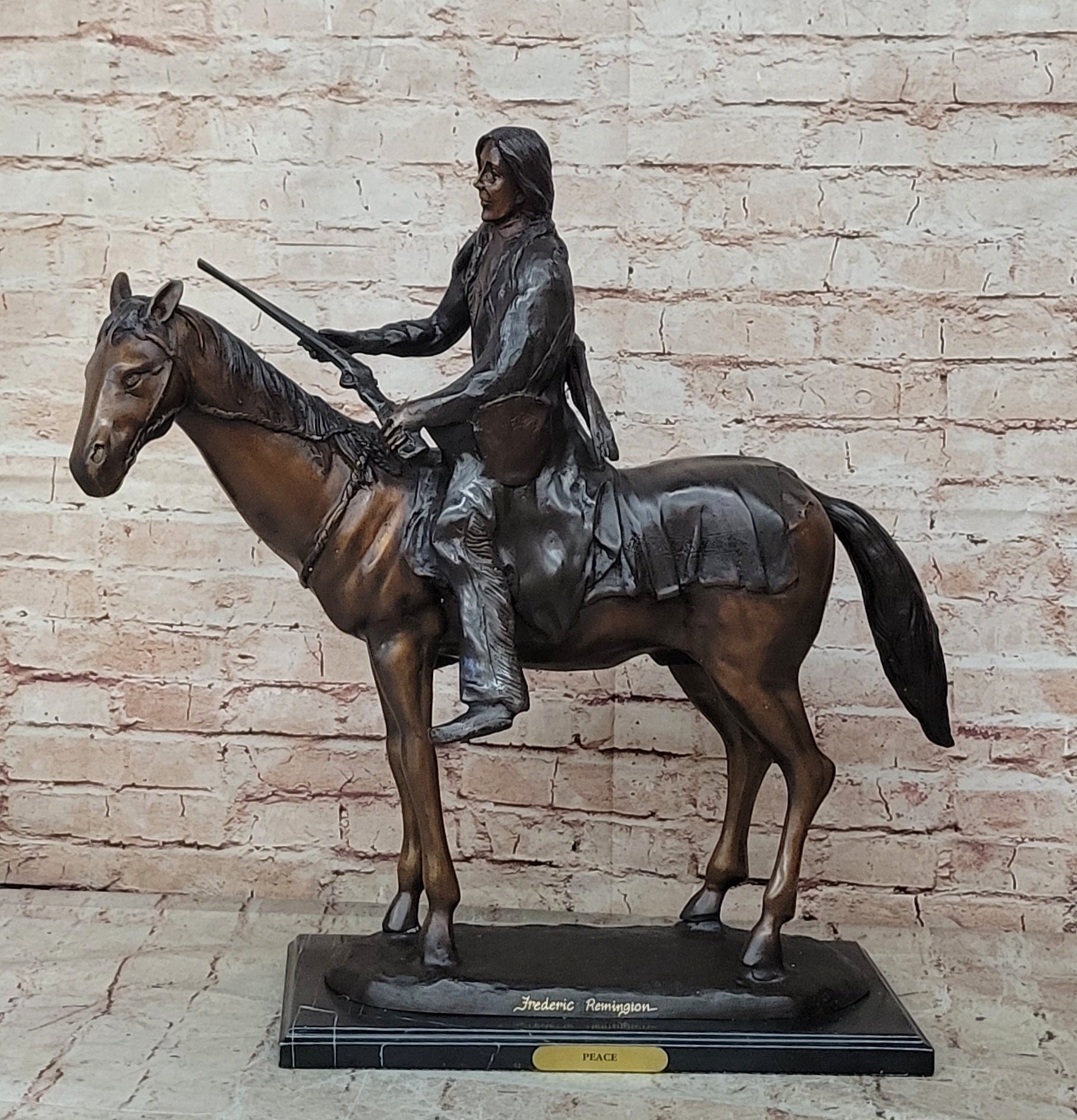 Bronze Casting Using The Lost Wax Process, "THE PEACE" by Remington Sculpture