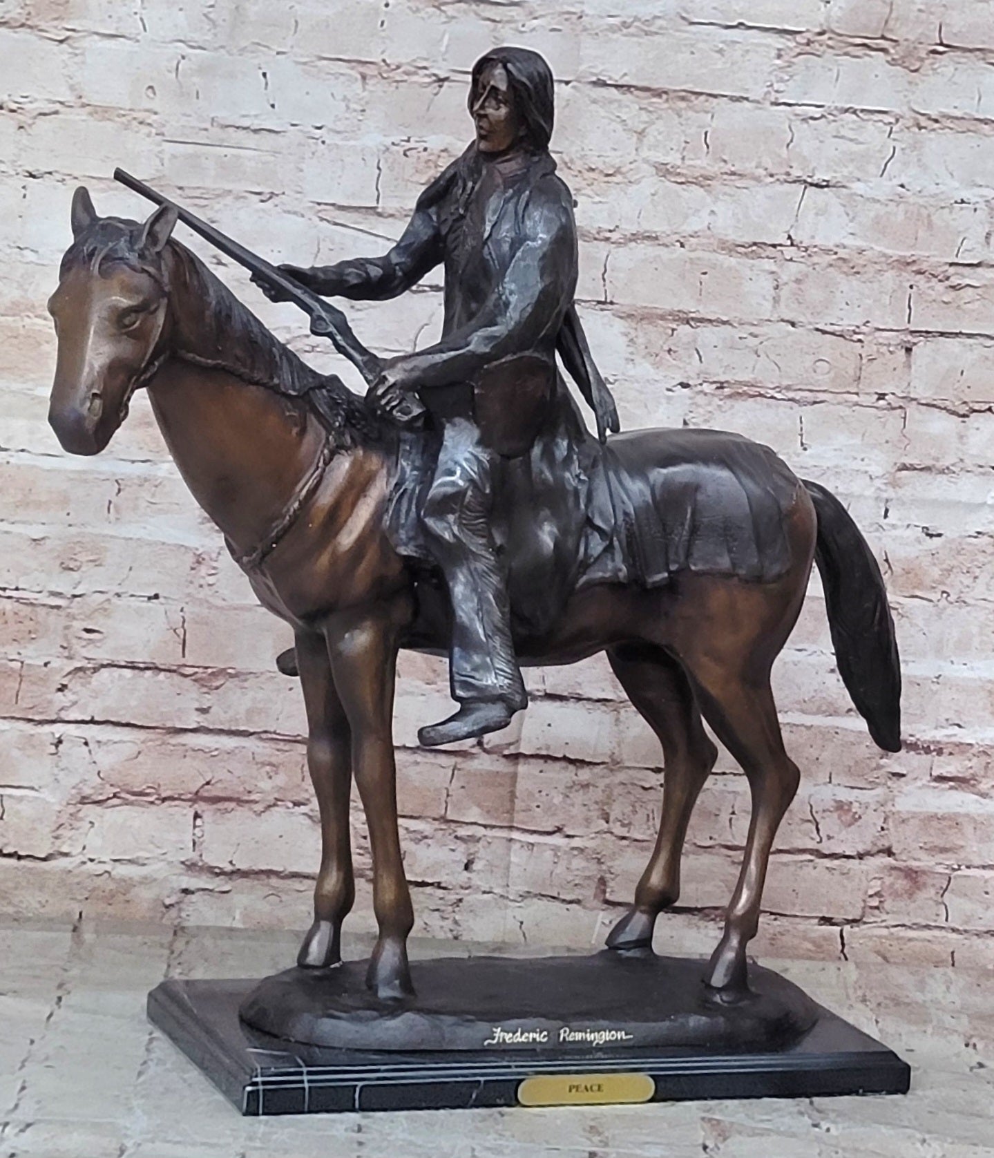 Bronze Casting Using The Lost Wax Process, "THE PEACE" by Remington Sculpture