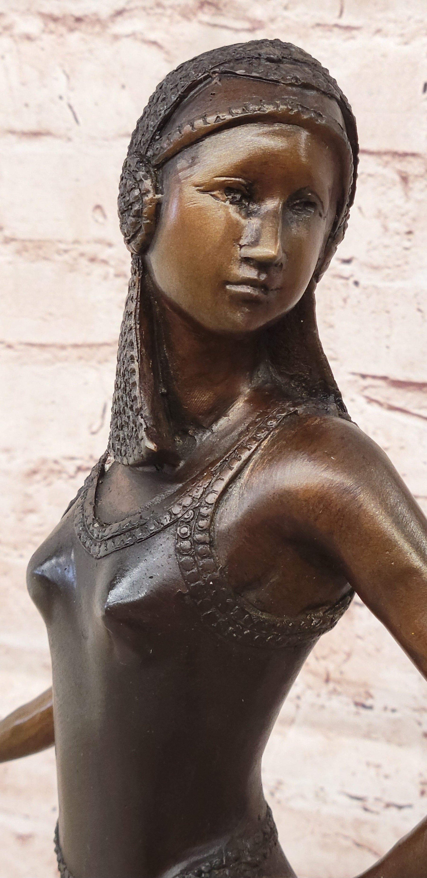 Bronze Art Deco Sculpture by Chiparus Dancing Woman Figurine Collectible