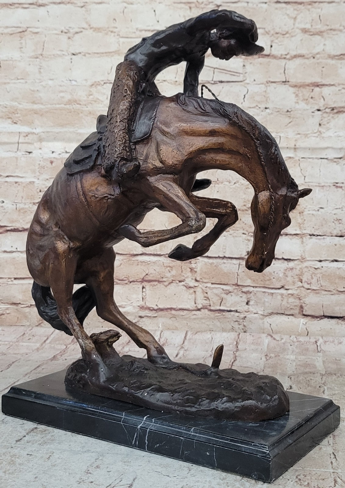 Collectible Art bronze sculpture Remington "Rattle Snake" Signed Remington Sale