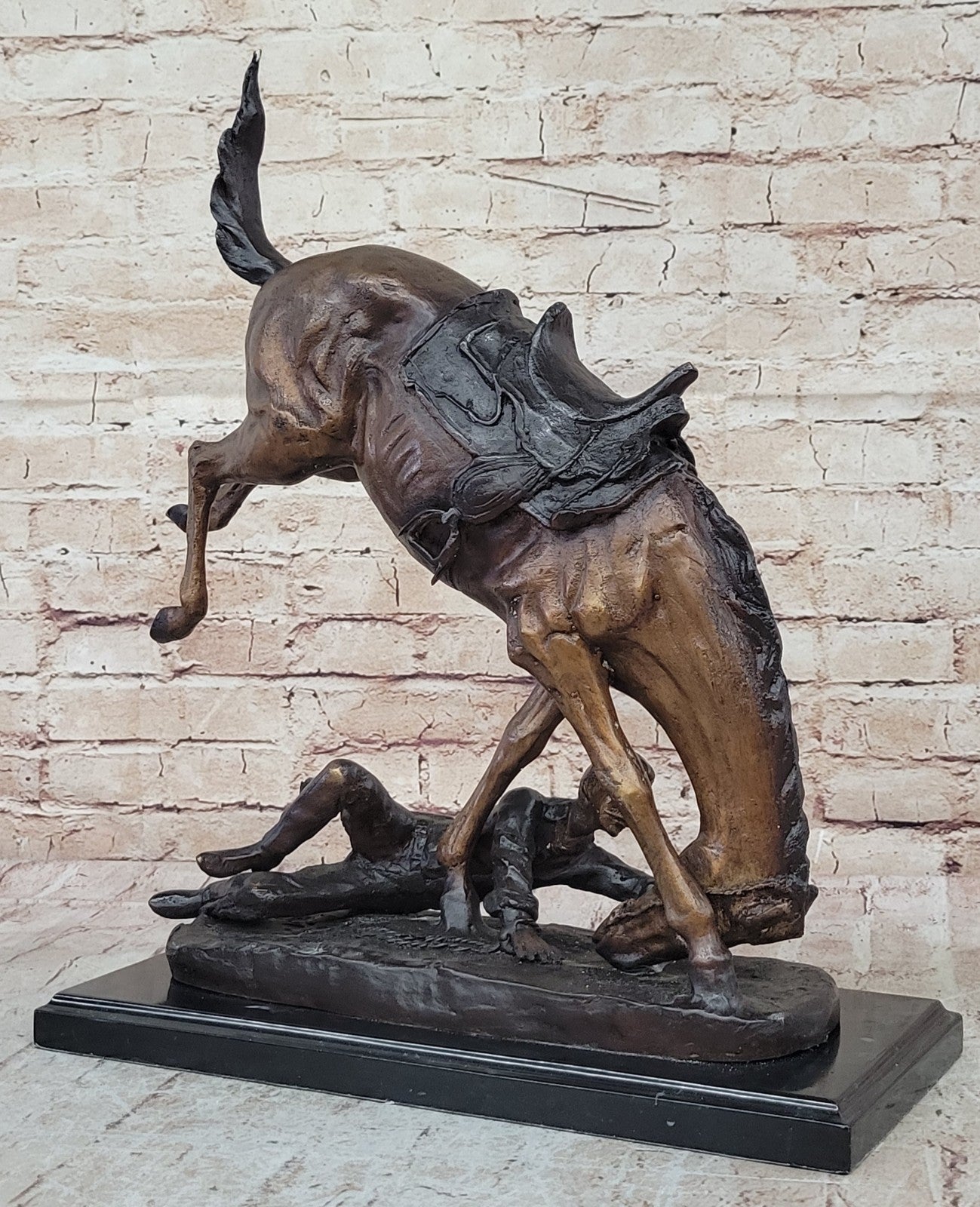 Handcrafted bronze sculpture SALE Decor Art Remington Frederic By Pony Wicked