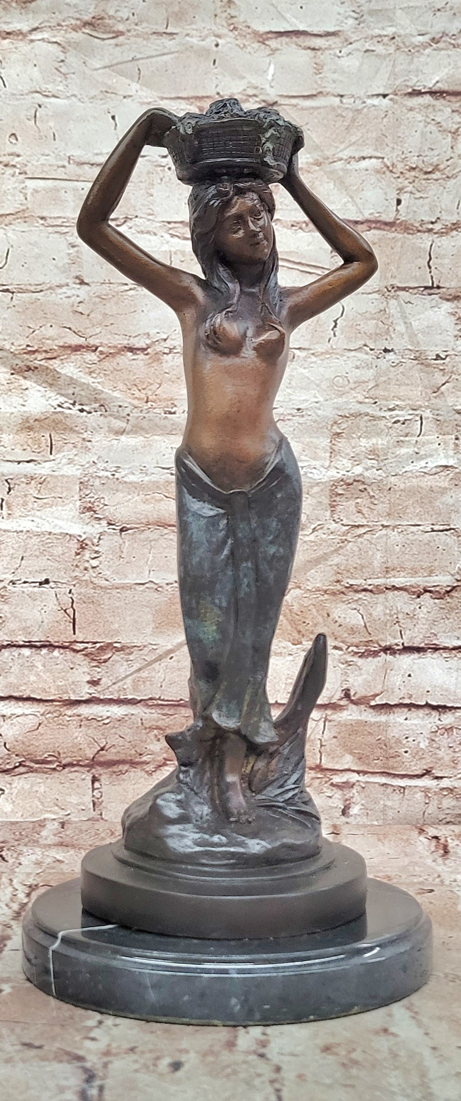 Collette Bronze Woman Figurine Limited Edition Art Deco Sculpture Home Decor Statue