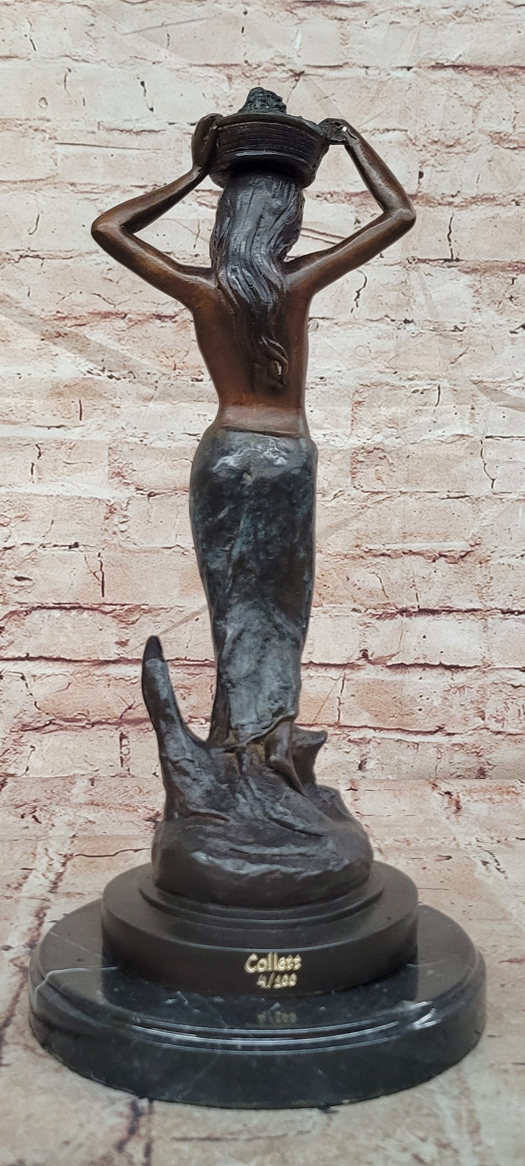 Collette Bronze Woman Figurine Limited Edition Art Deco Sculpture Home Decor Statue
