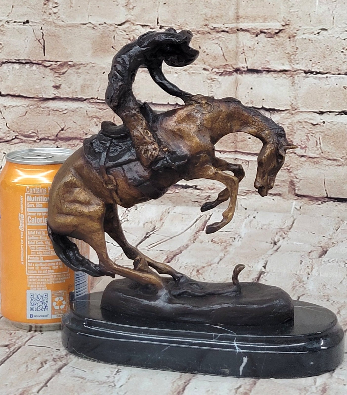 BRONZE FREDERIC REMINGTON RATTLESNAKE SCULPTURE STATUE COLLECTIBLE NEW FIGURINE