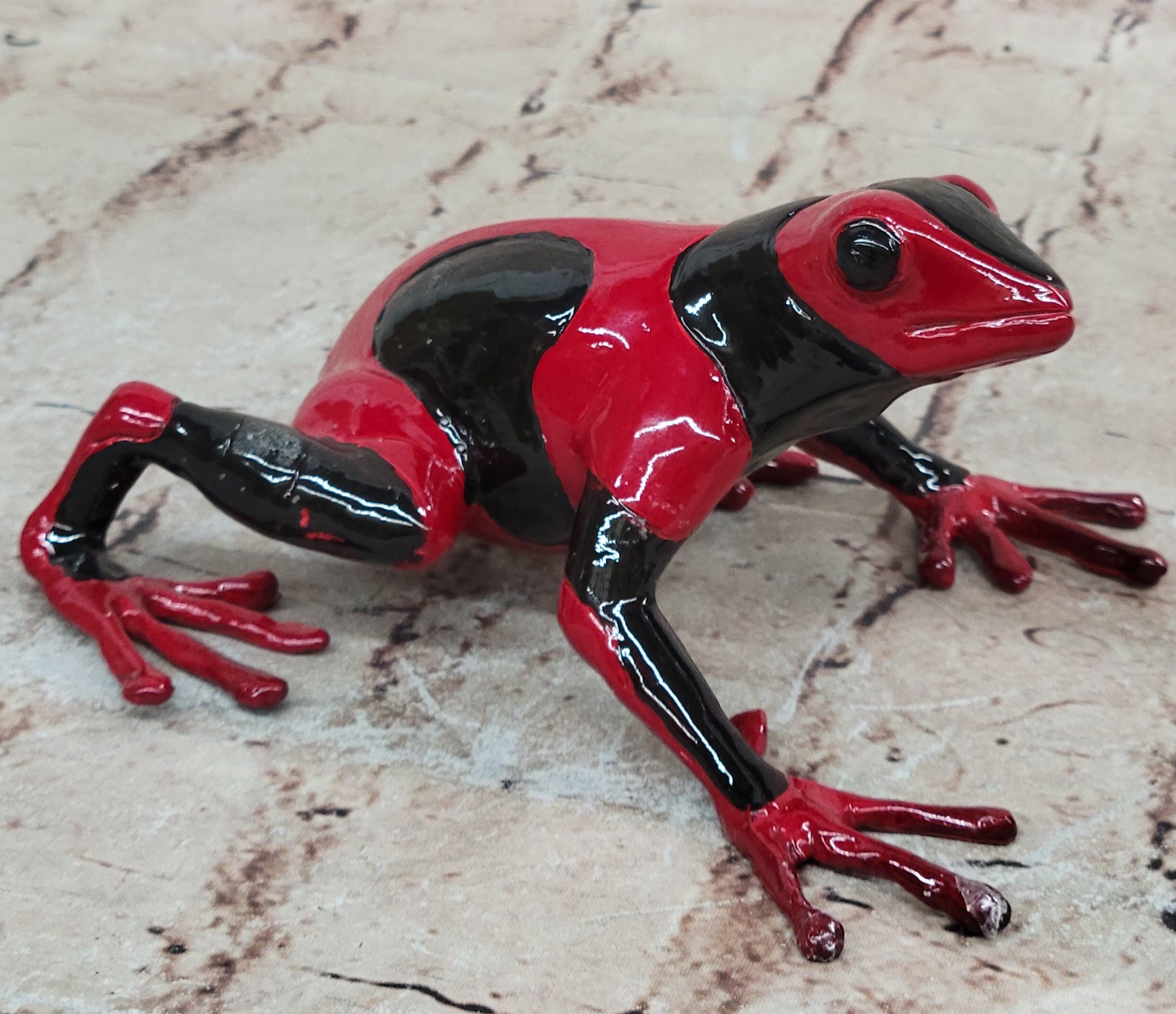 Hand Made Frogman Frog Bronze Statue: Classic Limited Edition Artwork