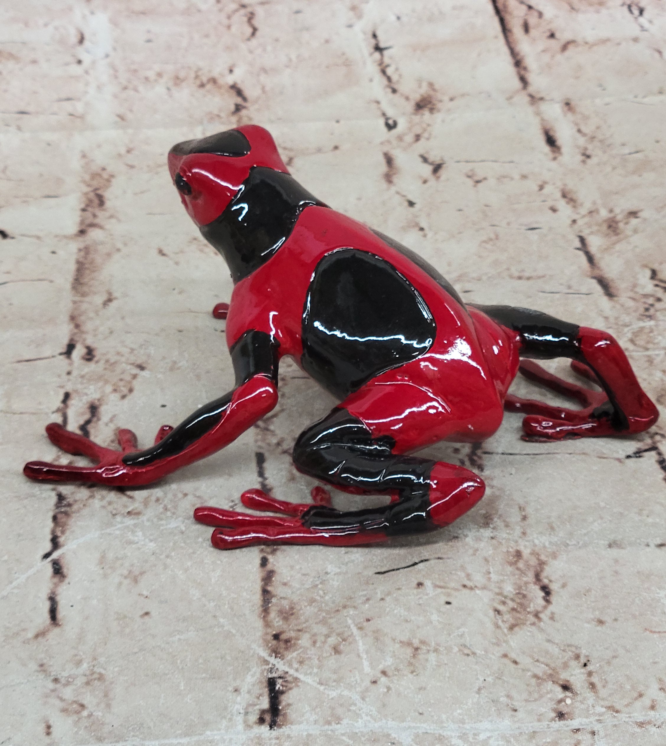 Hand Made Frogman Frog Bronze Statue: Classic Limited Edition Artwork