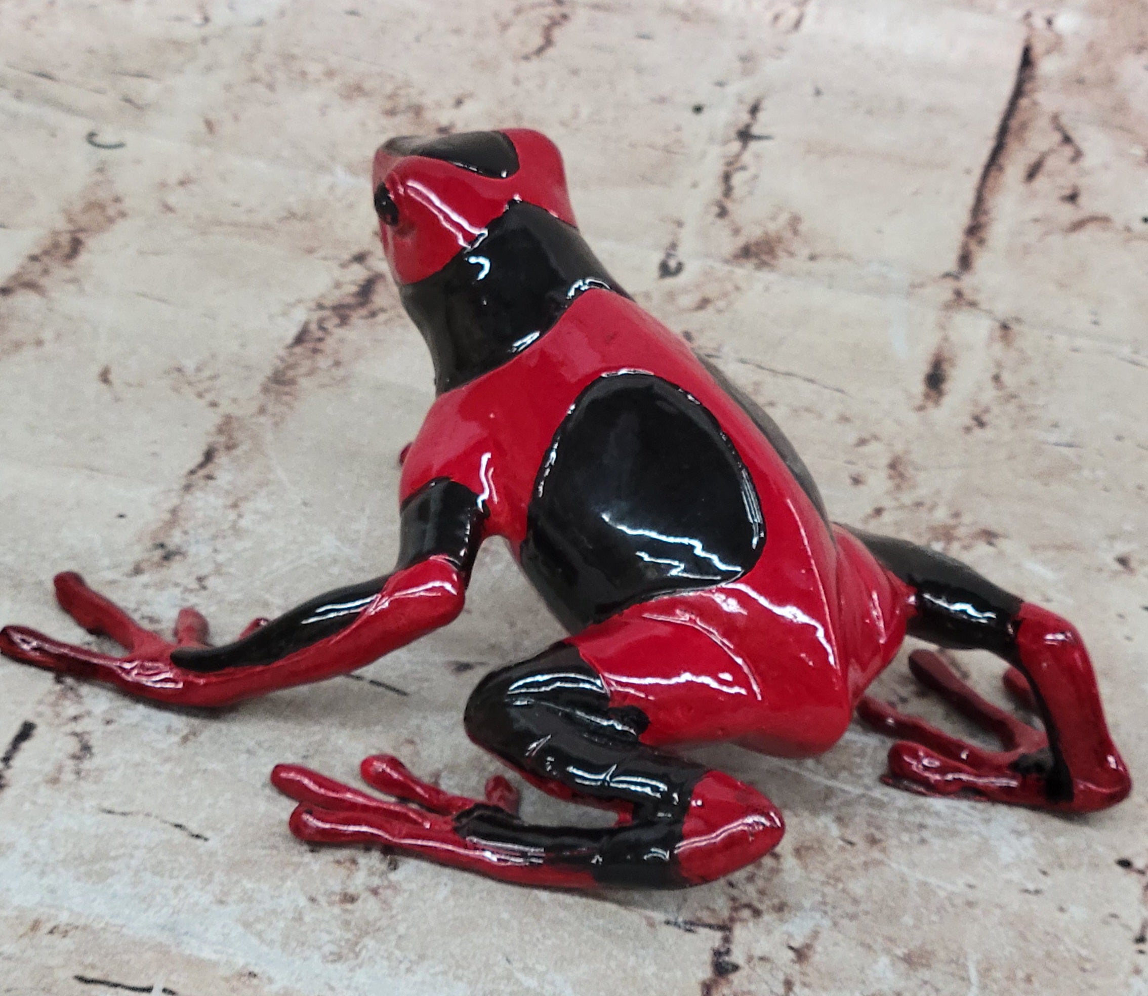 Hand Made Frogman Frog Bronze Statue: Classic Limited Edition Artwork