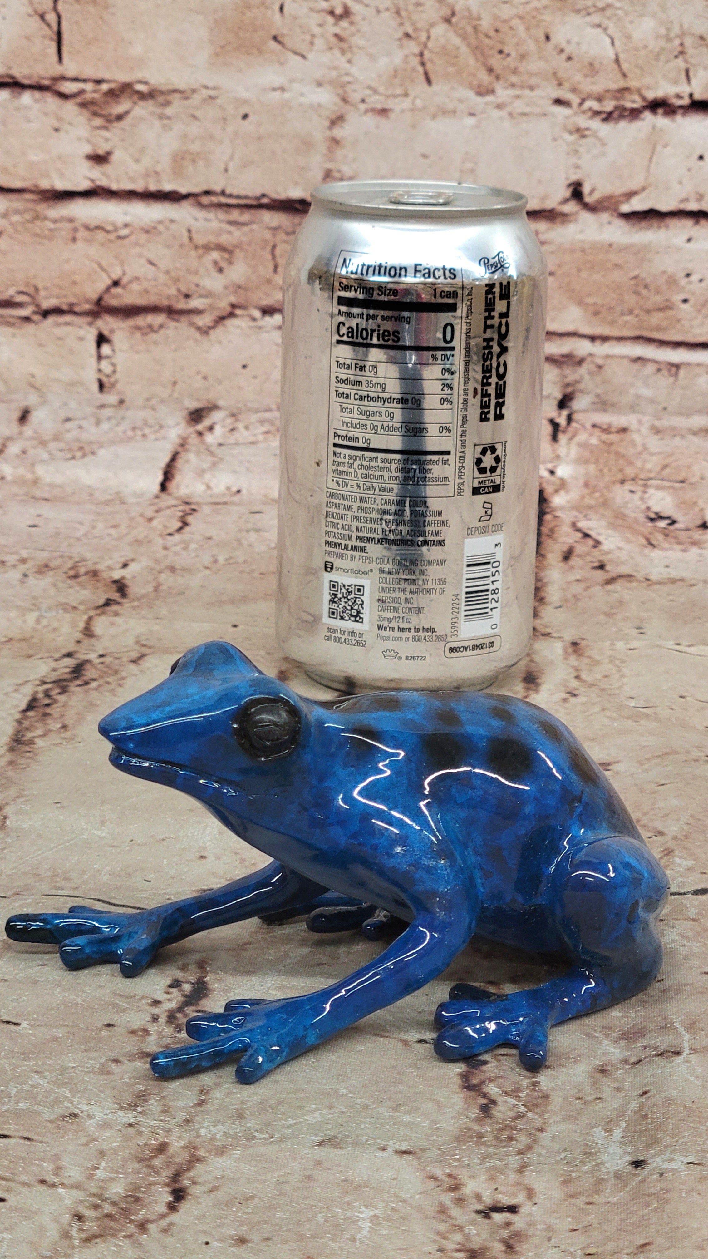 Marius Signed Frogman Bronze Sculpture: Handcrafted Detailed Toad Statue