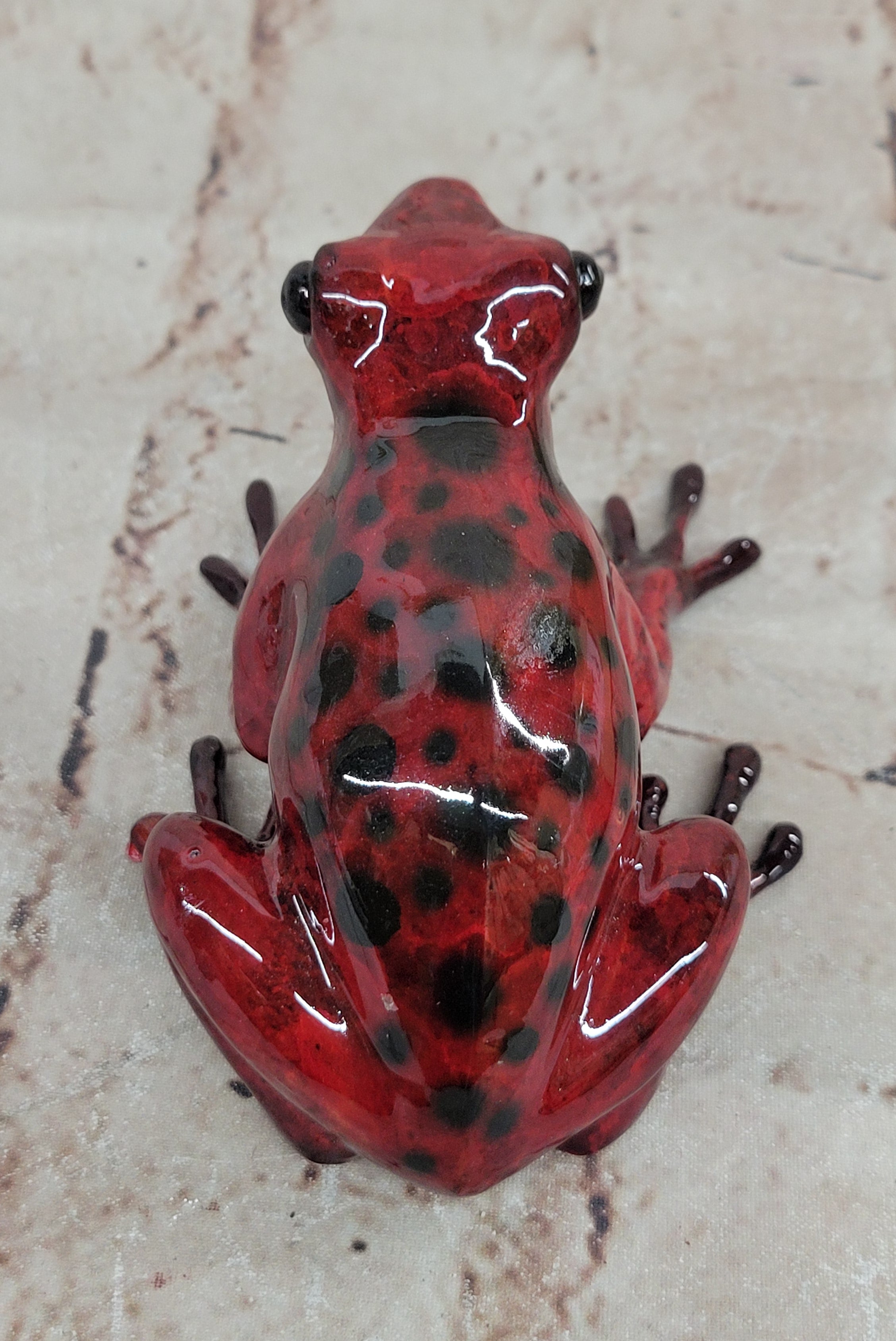 Hand Made Vienna Bronze Frog Statue: Signed Limited Edition Collectible Sculpture