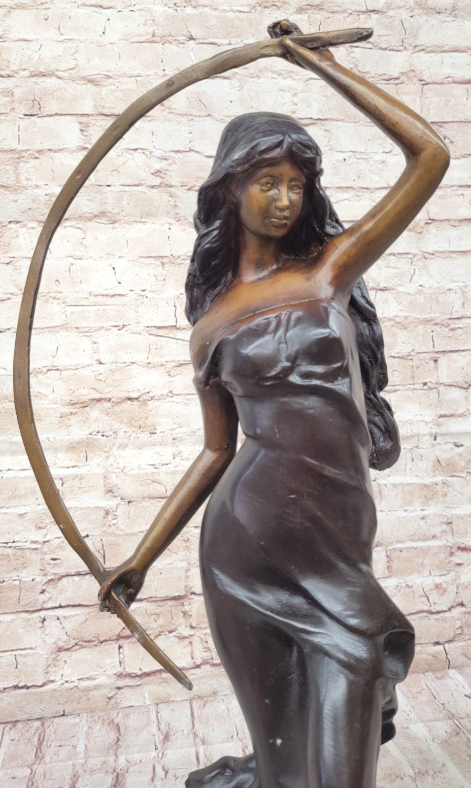 Handcrafted bronze sculpture SALE Marble Entertainer Arch Metal Juleus