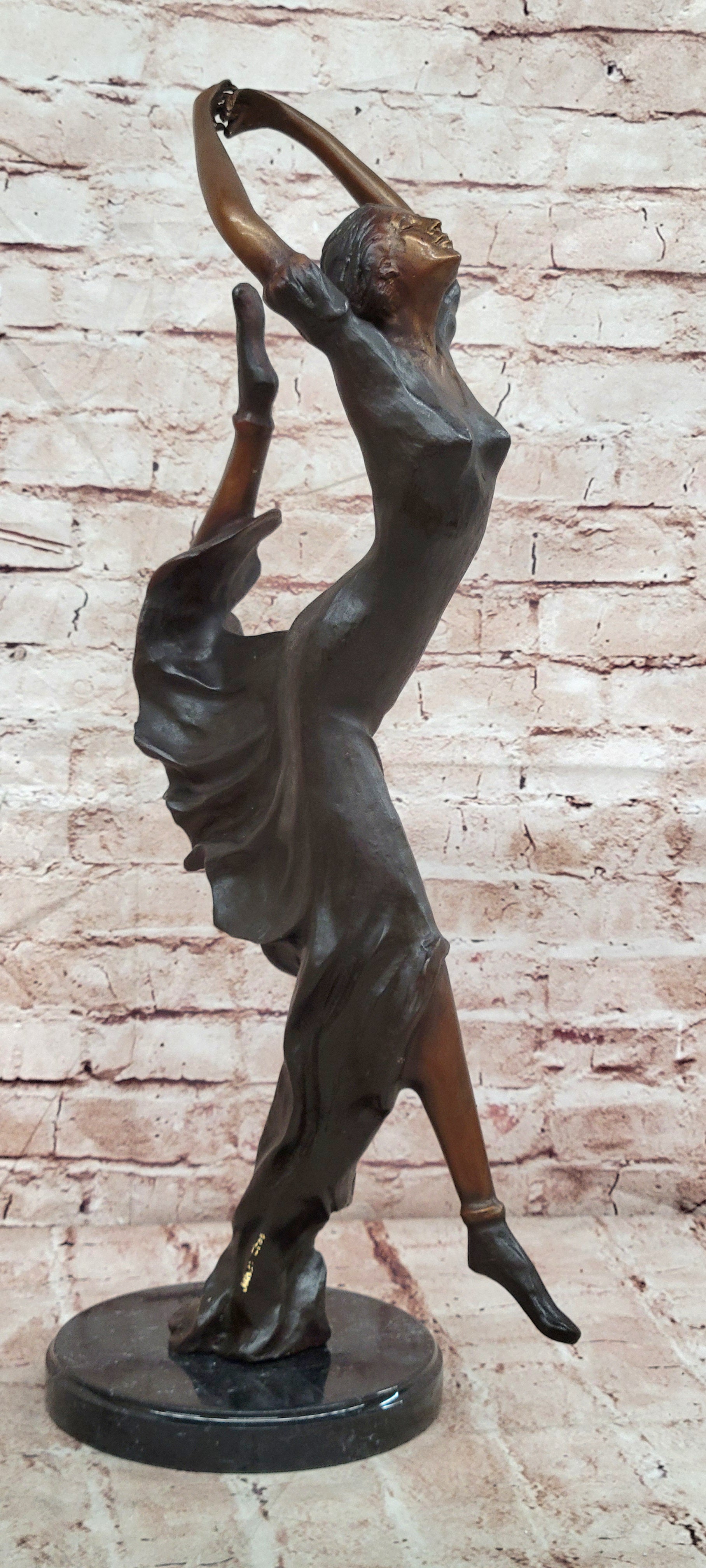 Bronze Wild Modern Contemporary Dance or Dancing sculpture by artist Collett