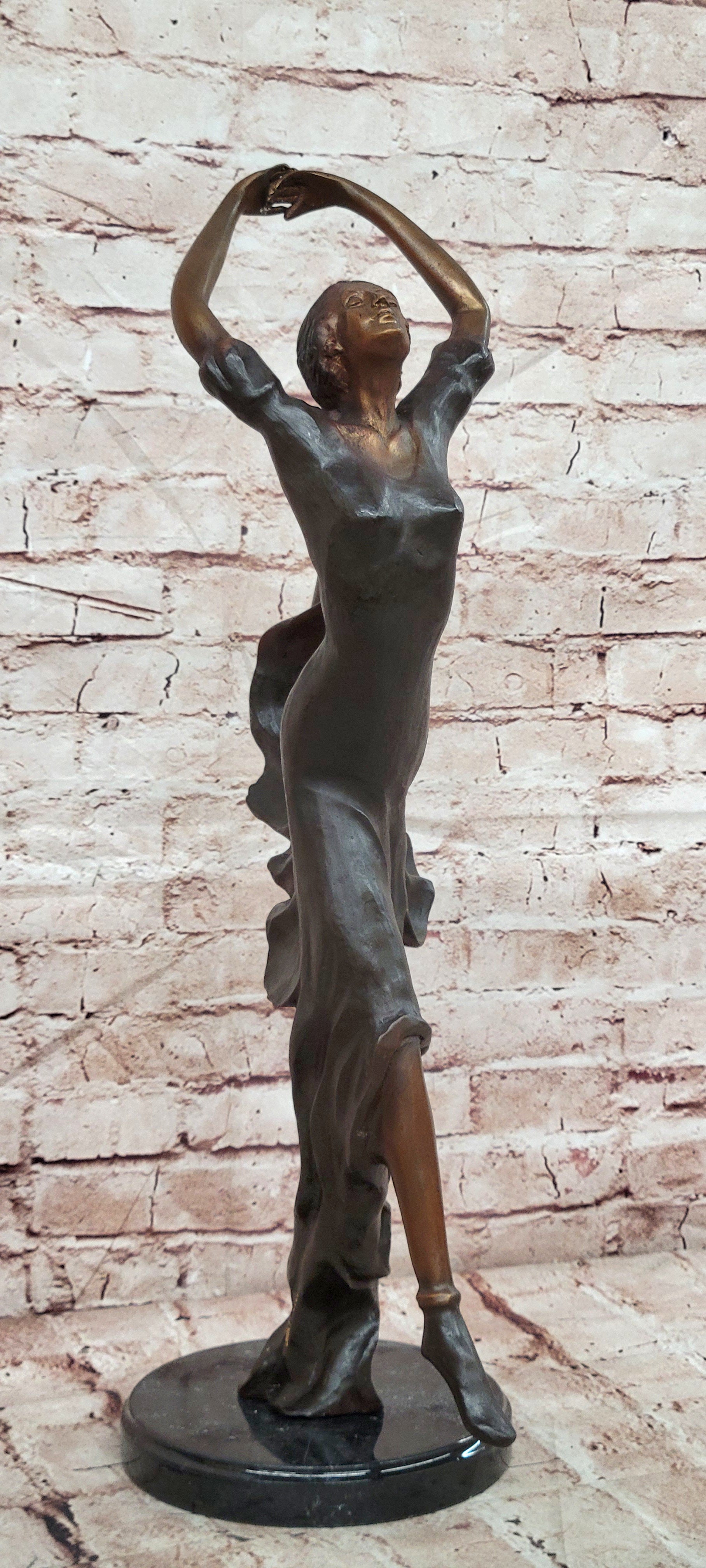 Bronze Wild Modern Contemporary Dance or Dancing sculpture by artist Collett