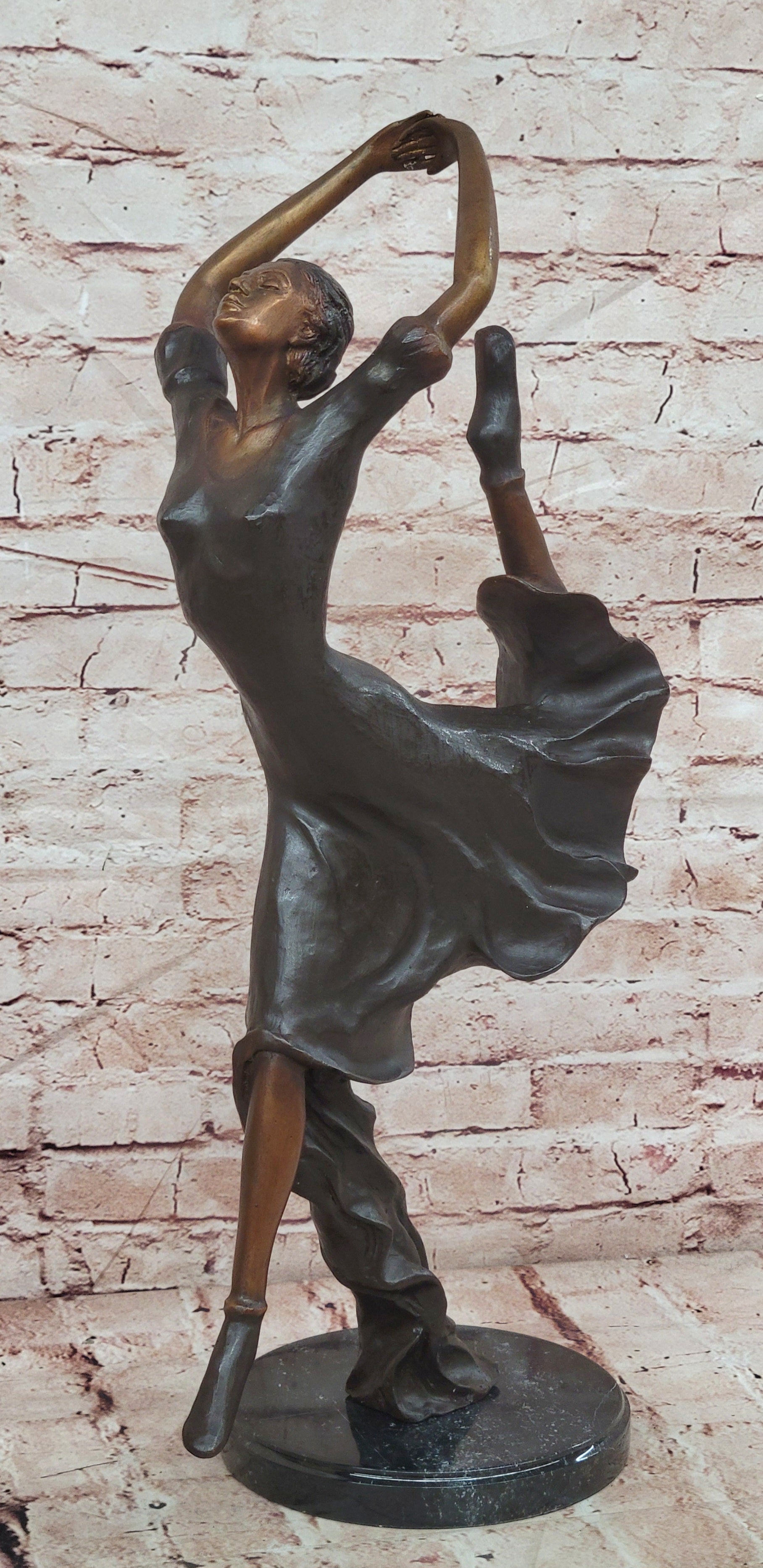 Bronze Wild Modern Contemporary Dance or Dancing sculpture by artist Collett