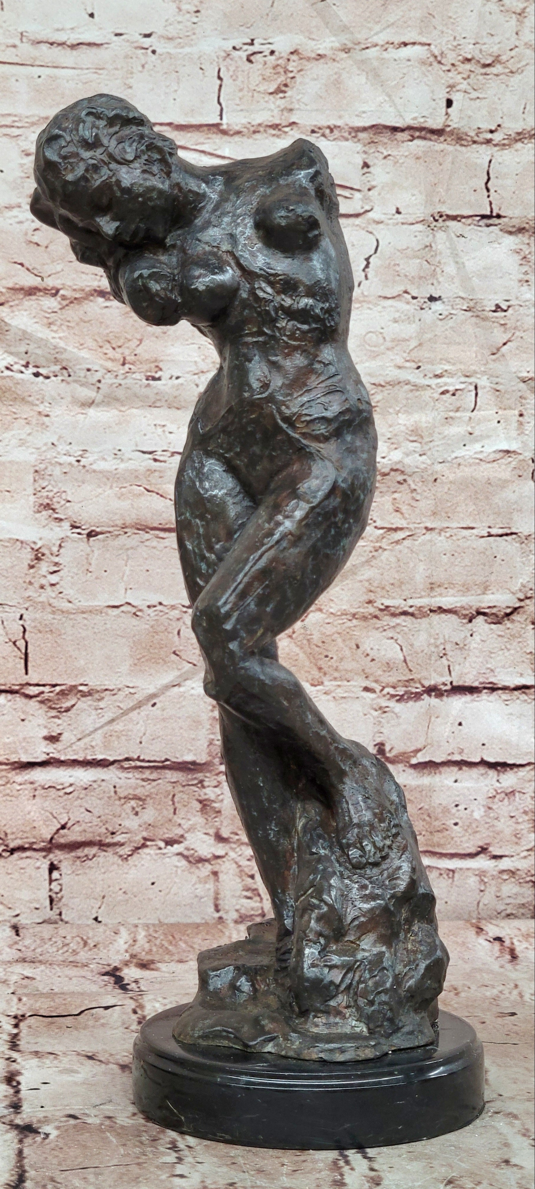 Rodin Hot Cast Woman Girl Torso Classic Bronze Sculpture Artwork Figurine Sale