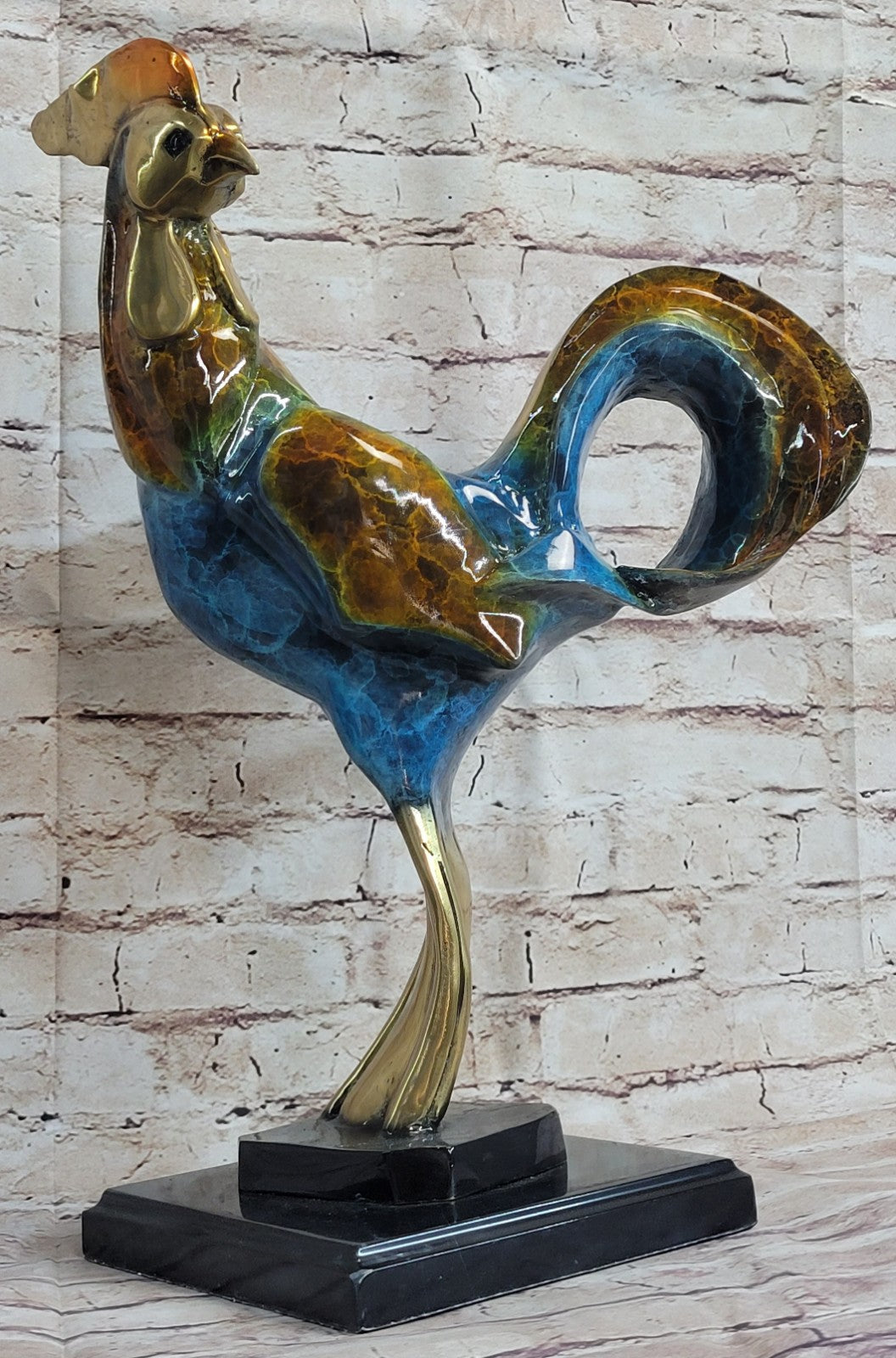 Lost Wax Method Art Of Picasso 1932 Rooster Cock Bronze Sculpture Sale